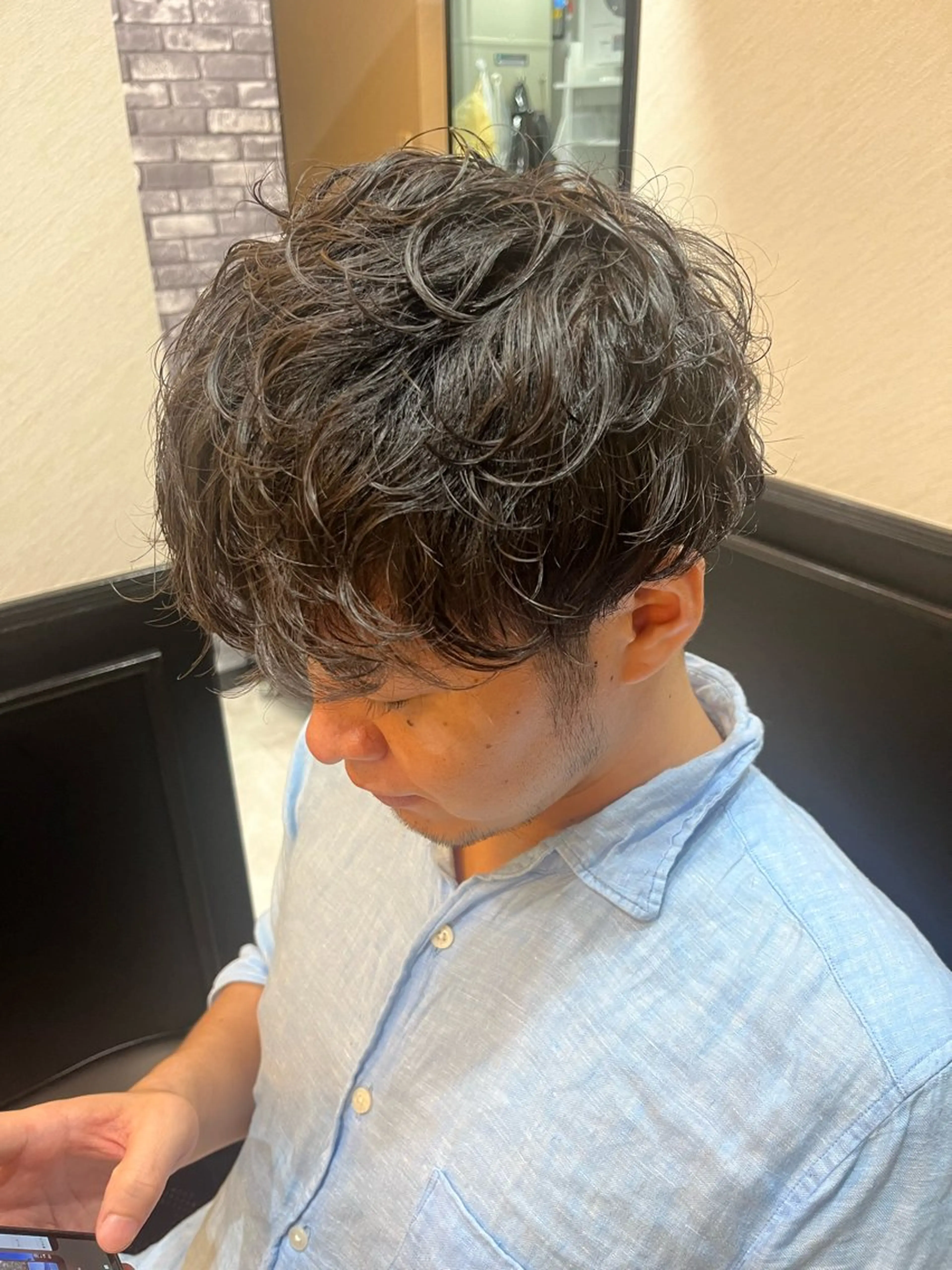 ミディアム パーマ メンズ littlenene /たちばなのヘアスタイル