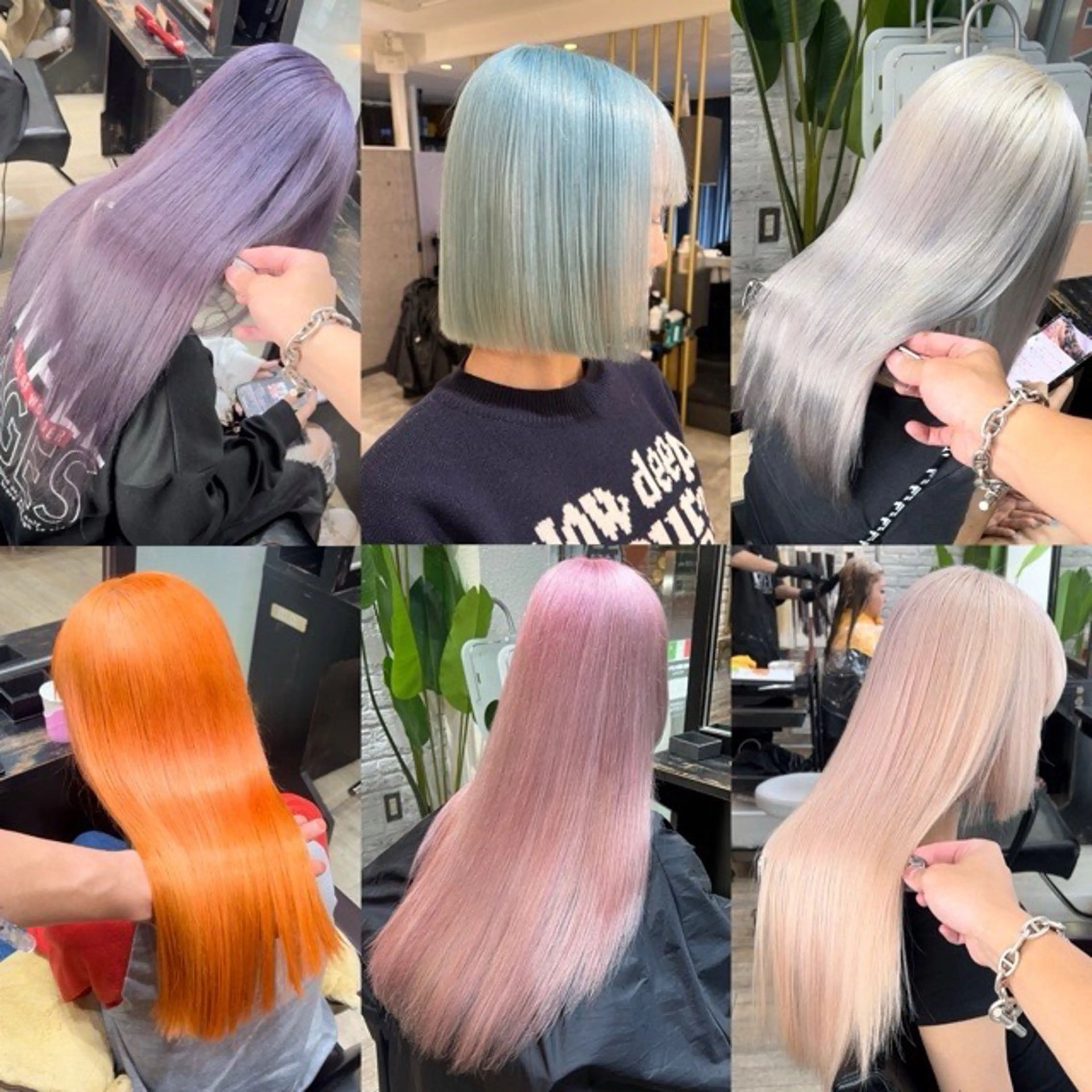 セミロング 髪質改善 Noe心斎橋店のヘアスタイル