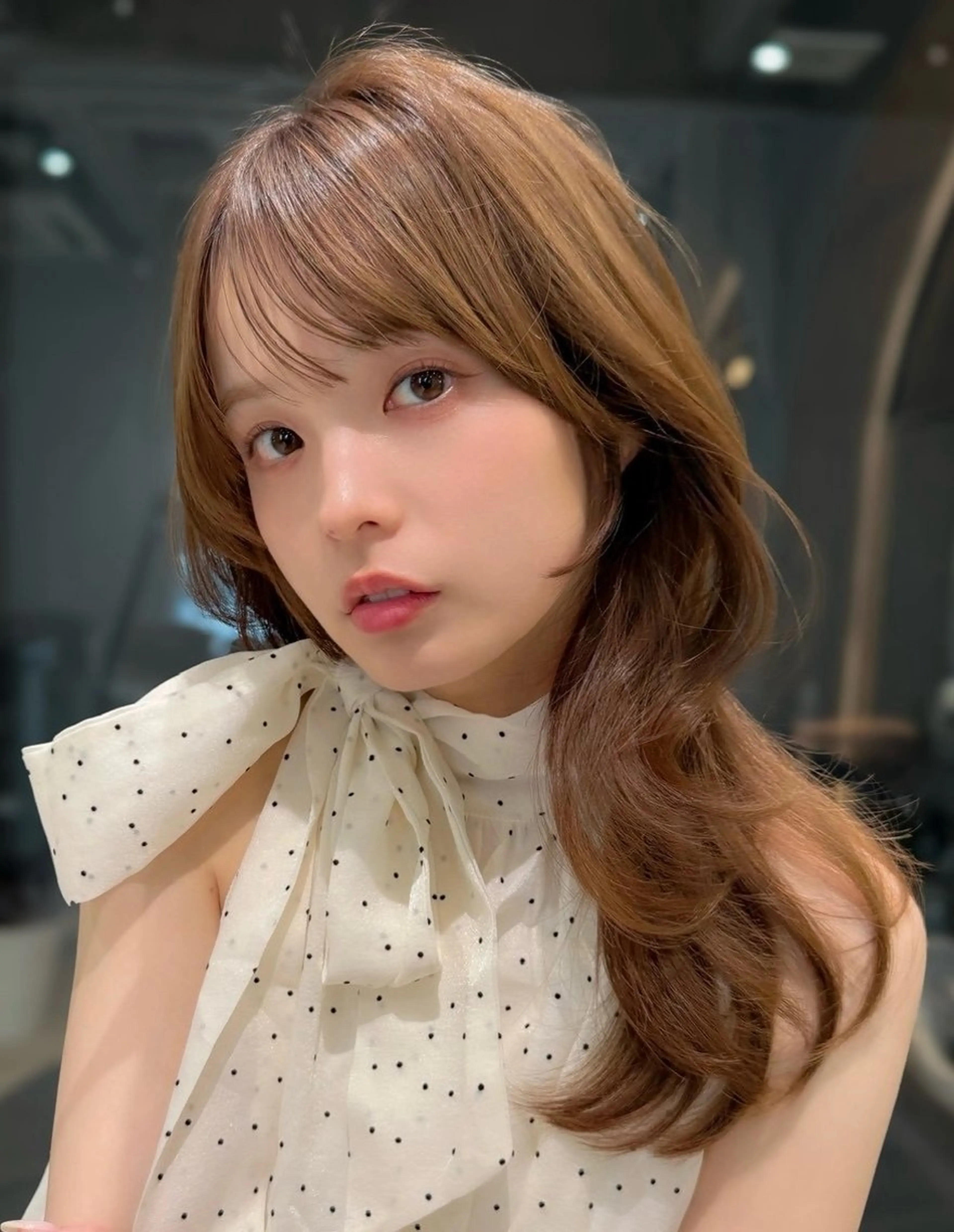 セミロング カラー なお／カラー モデル募集中💙のヘアスタイル