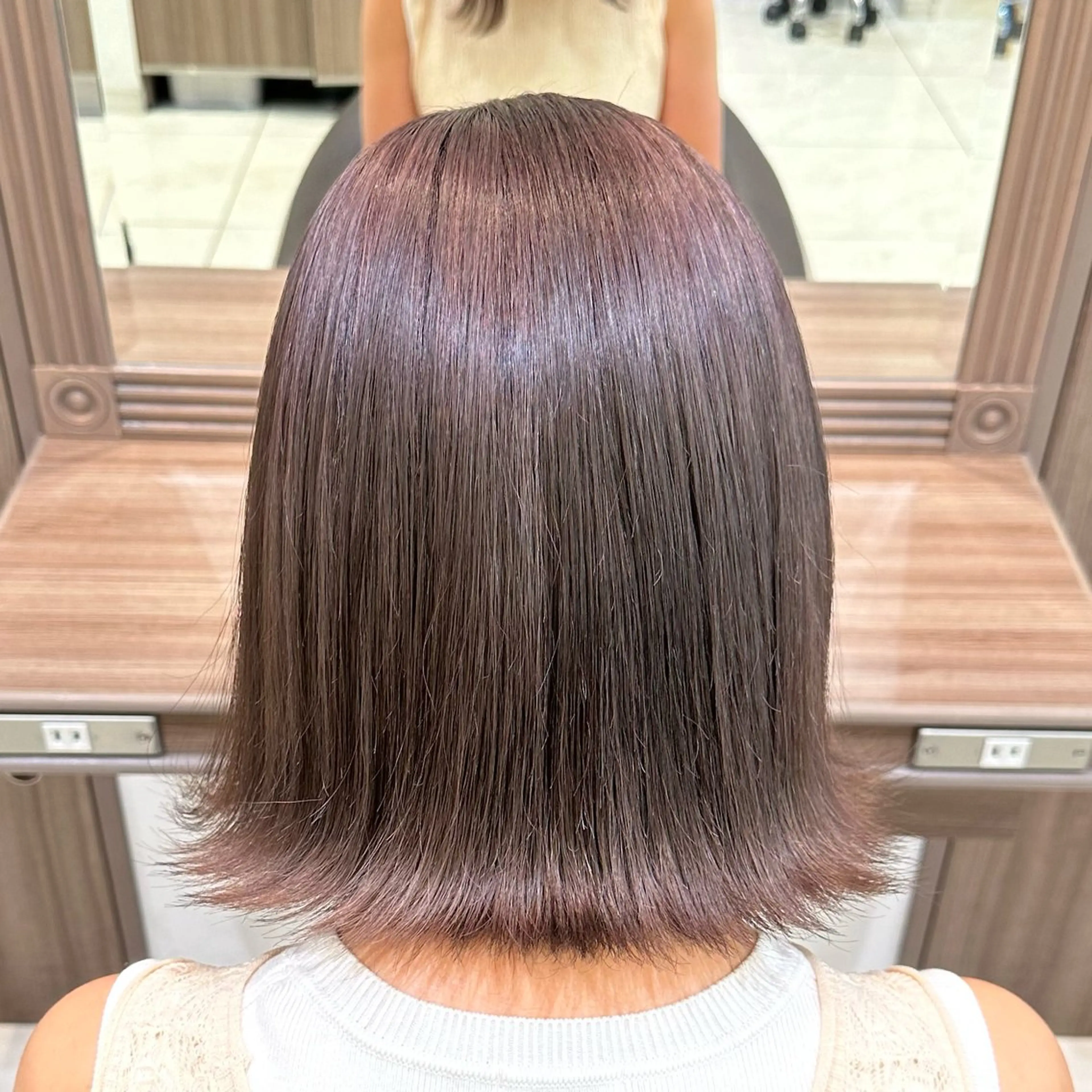 ミディアム カラー ブリーチ ブリーチなしカラー ヘアカラー 𓍯暖色/韓国風 田中沙羅‎𓍯のヘアスタイル