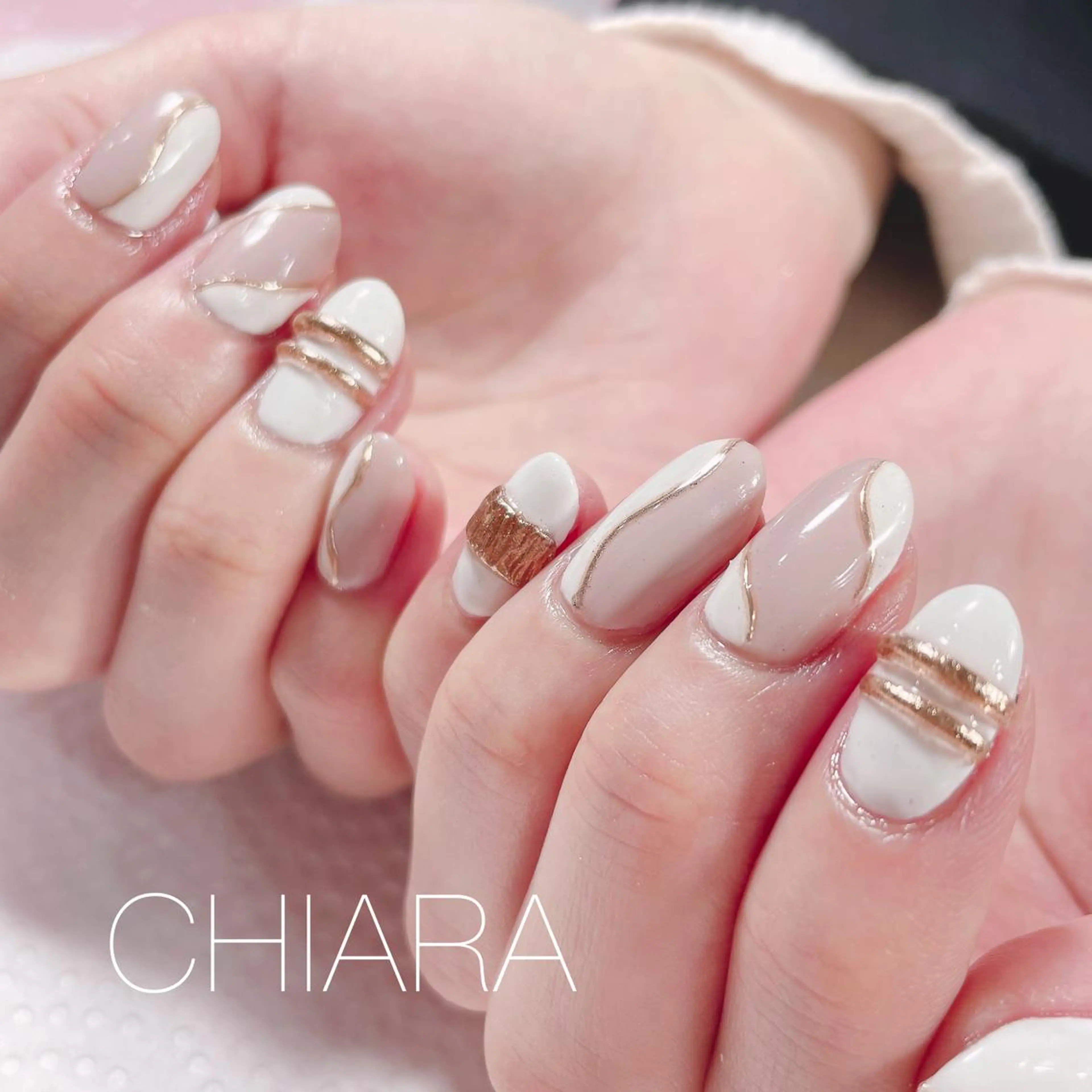 ネイル ミラーネイル ハンドネイル CHIARA nailsのネイルデザイン