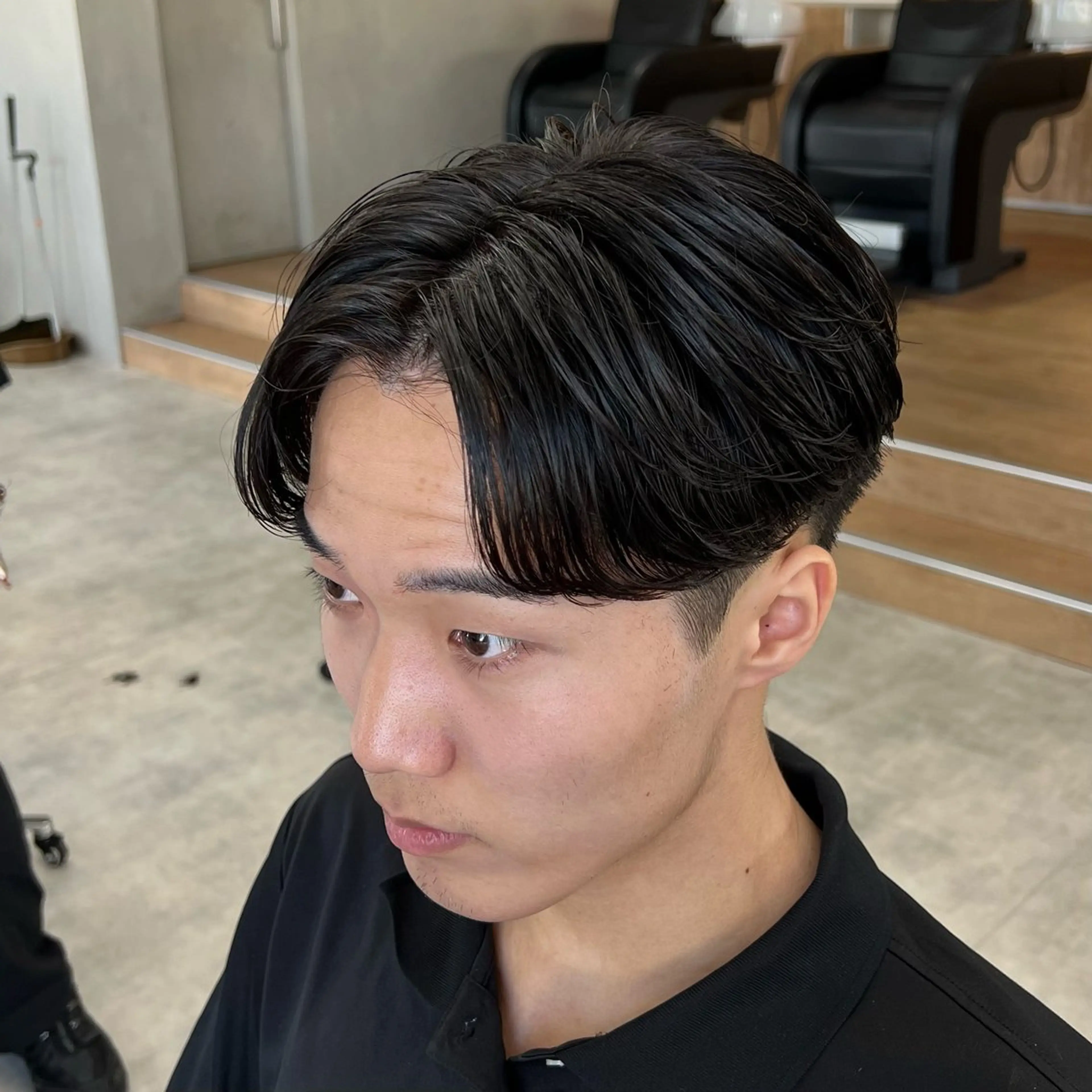 ショート メンズ カット パーマ メンズパーマ/波巻き 新潟/万代/夏芽🎀のヘアスタイル