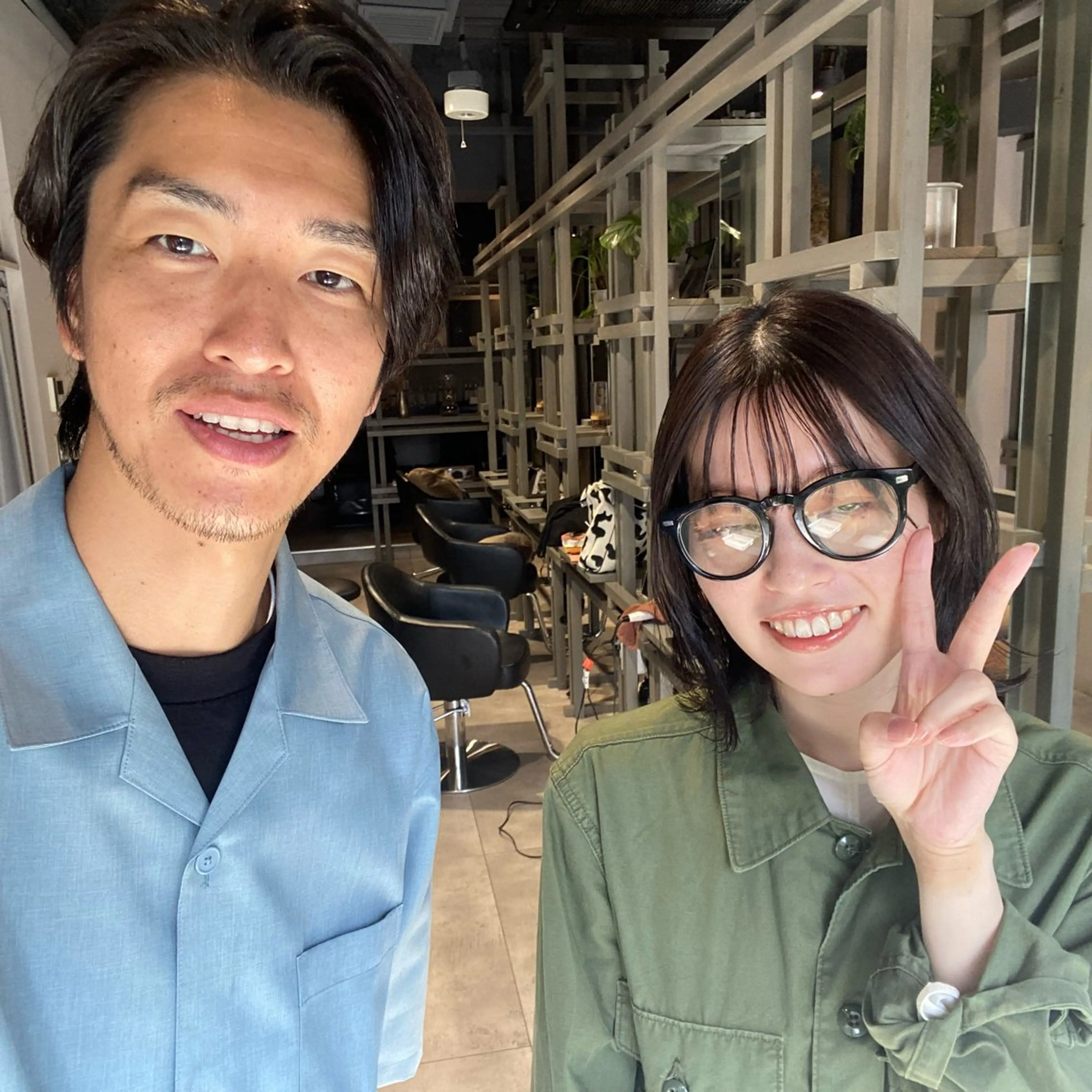 ミディアム ミディアムパーマ ハイライト 髪質改善 レイヤーカット ショート職人 美容師【KENTA】のヘアスタイル