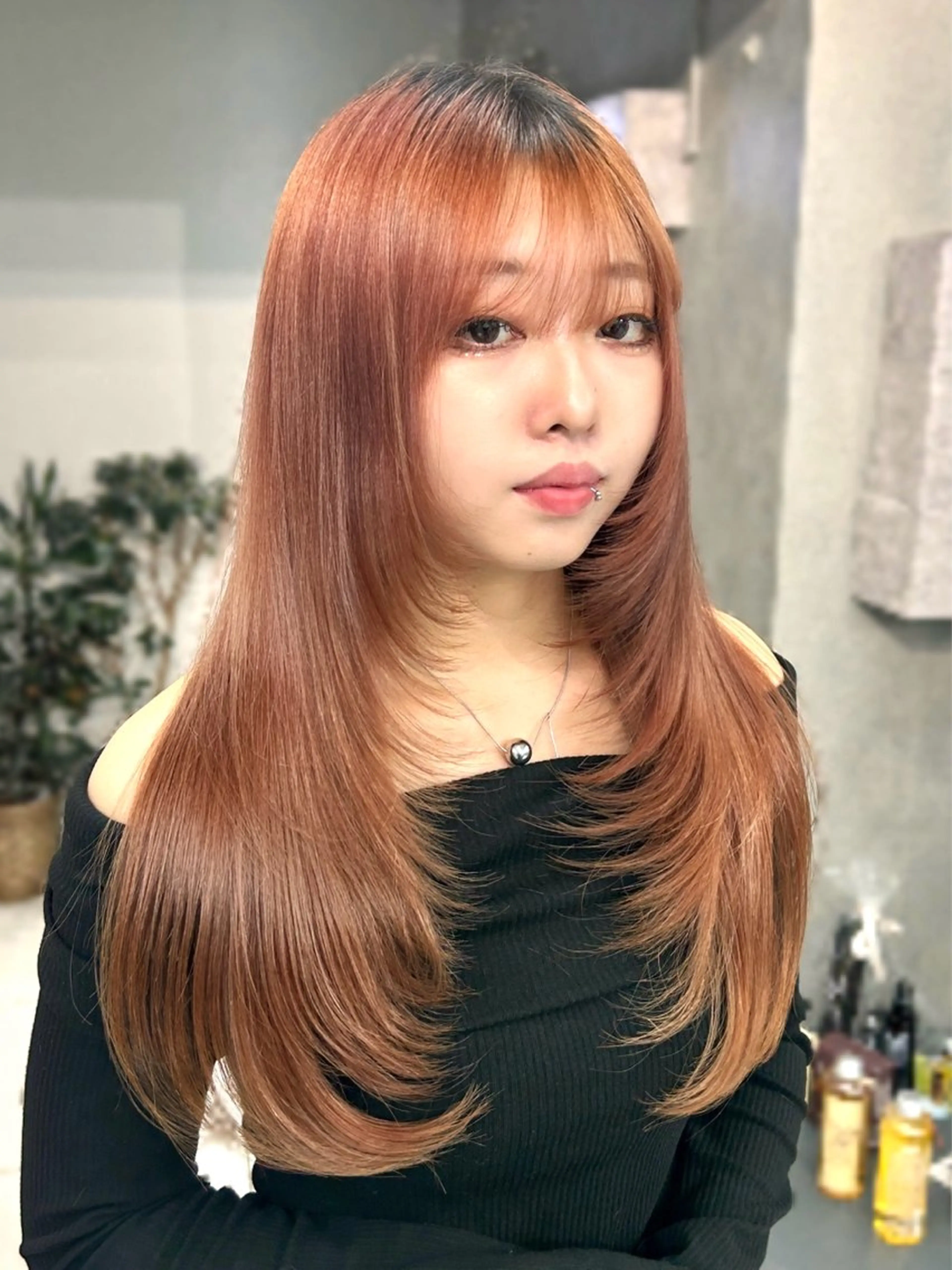 ロング くびれボブレイヤー 渋谷/kougaのヘアスタイル