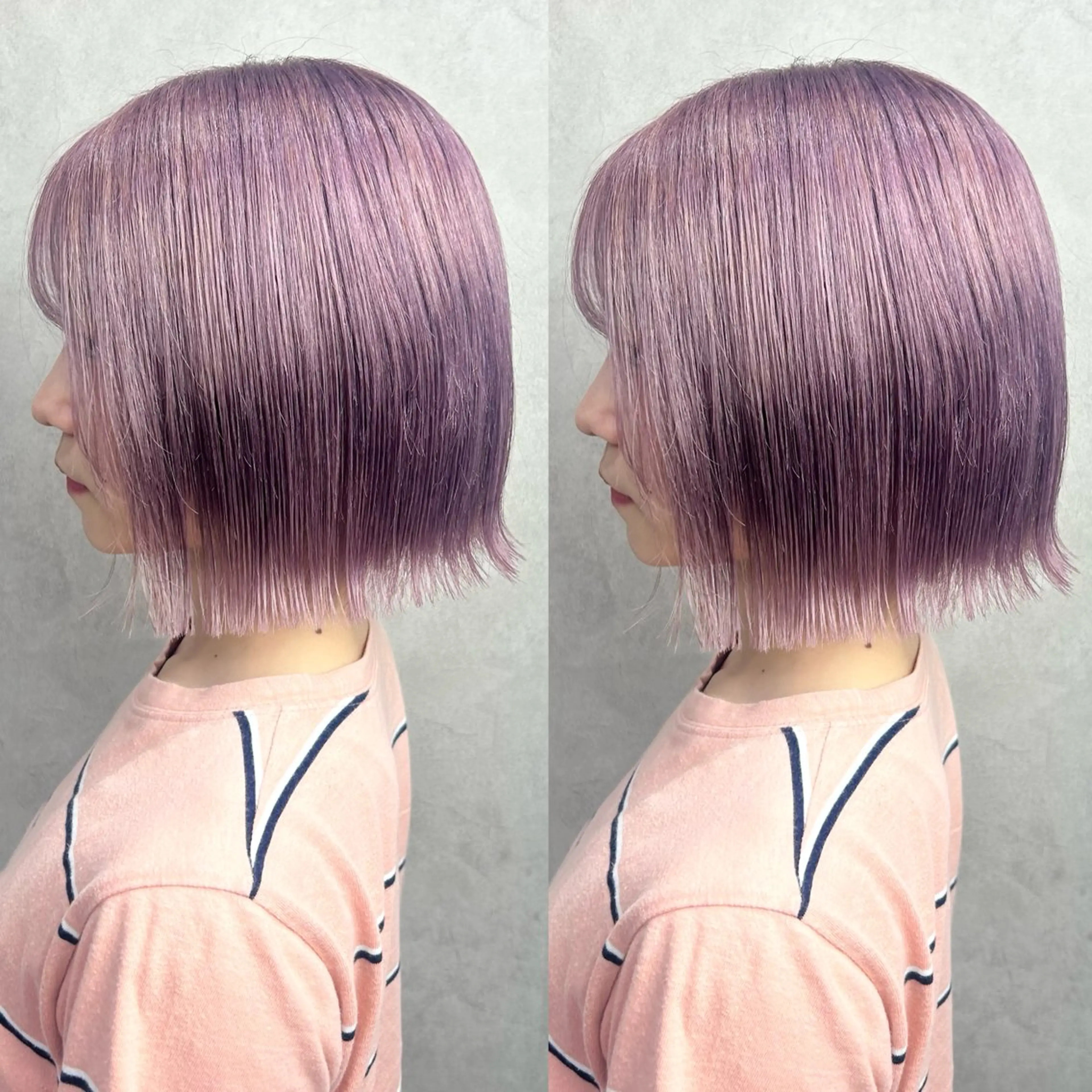 ショート カラー ヘアカラー Rin♡ピンク🎀 透明感カラー🪽‪のヘアスタイル