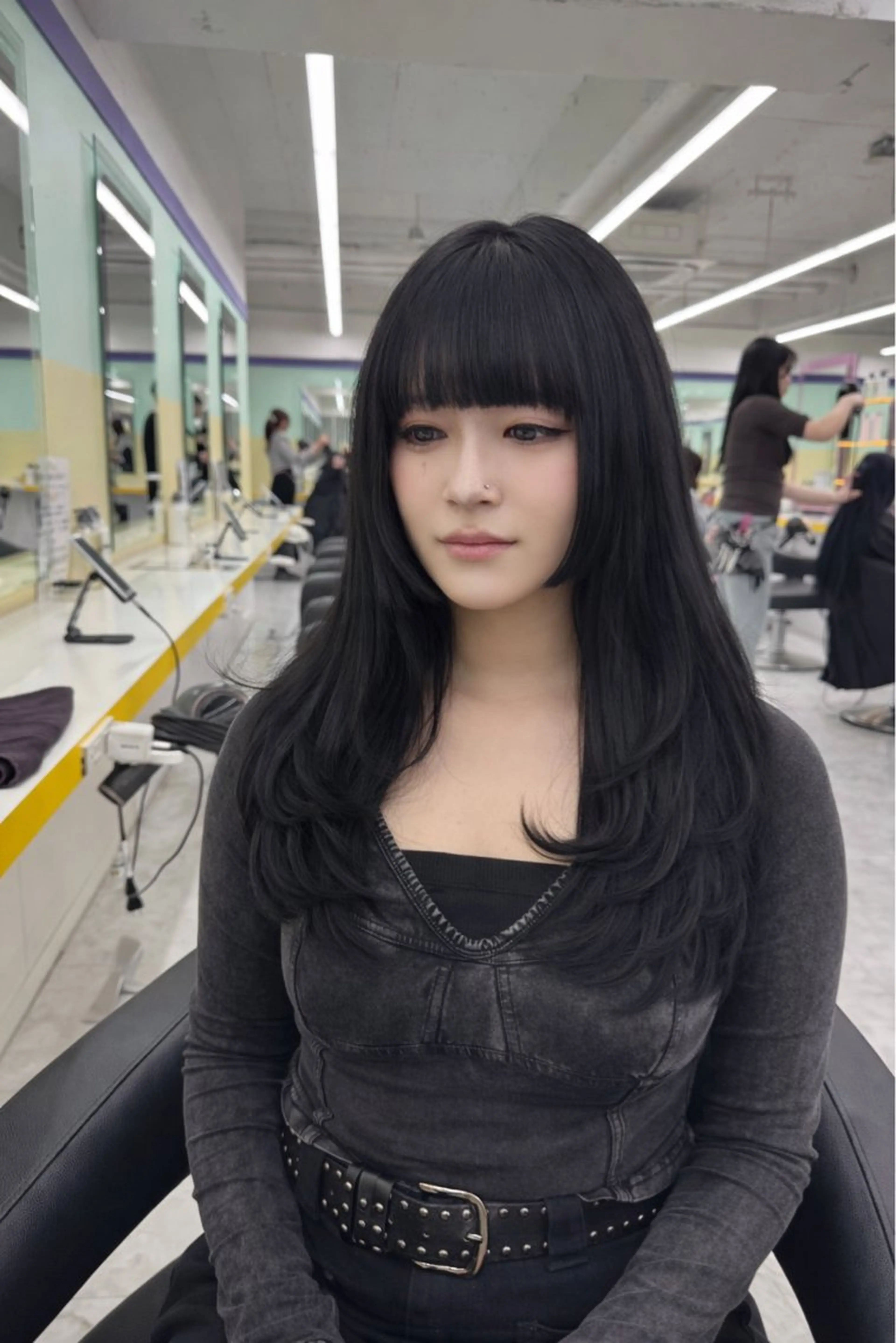 ロング カラー カット ヘアカラー トリートメント 【透明感×レイヤー】 🍃RIKU🍃のヘアスタイル