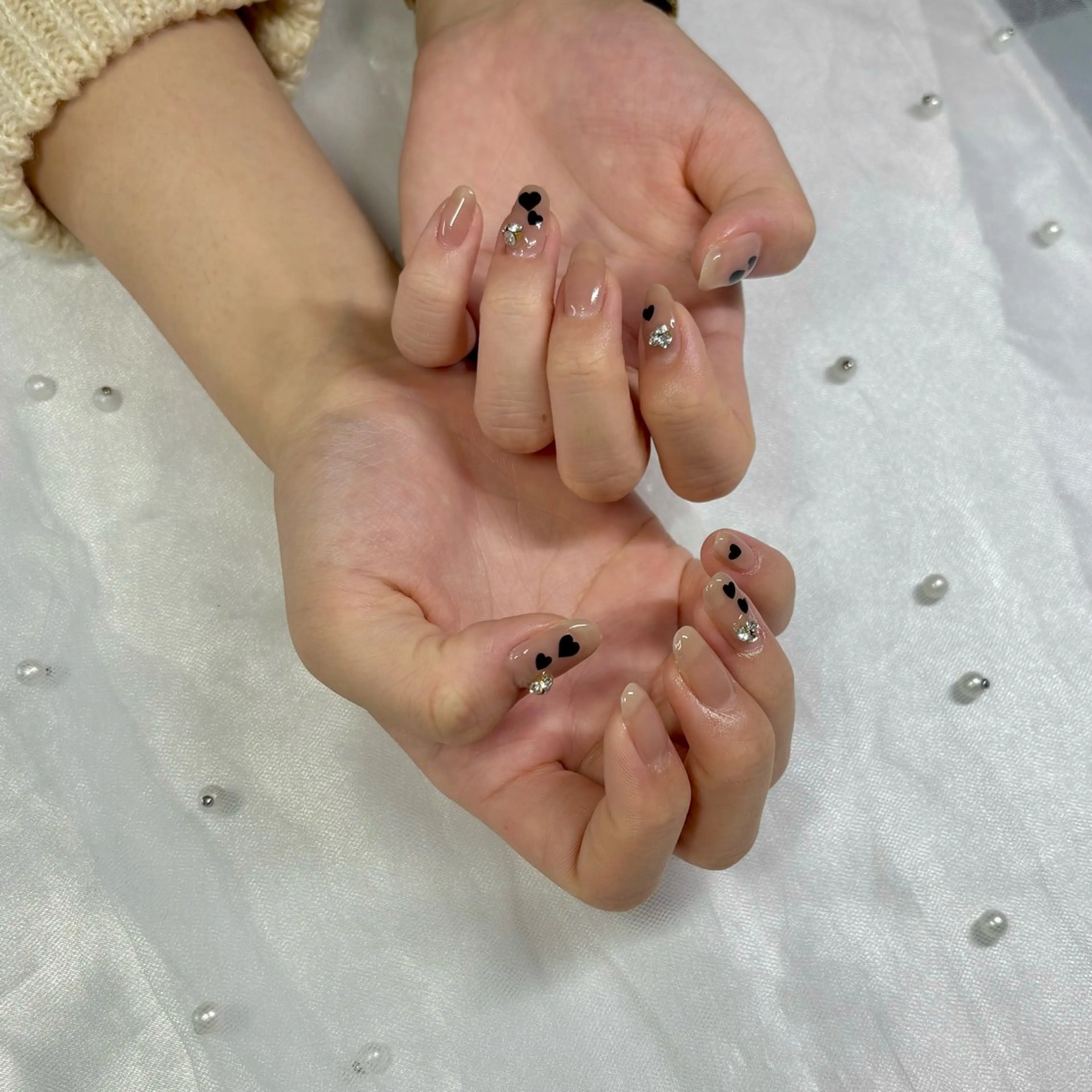 ネイル ガーリー ワンホンネイル 山田 麻樹のネイルデザイン