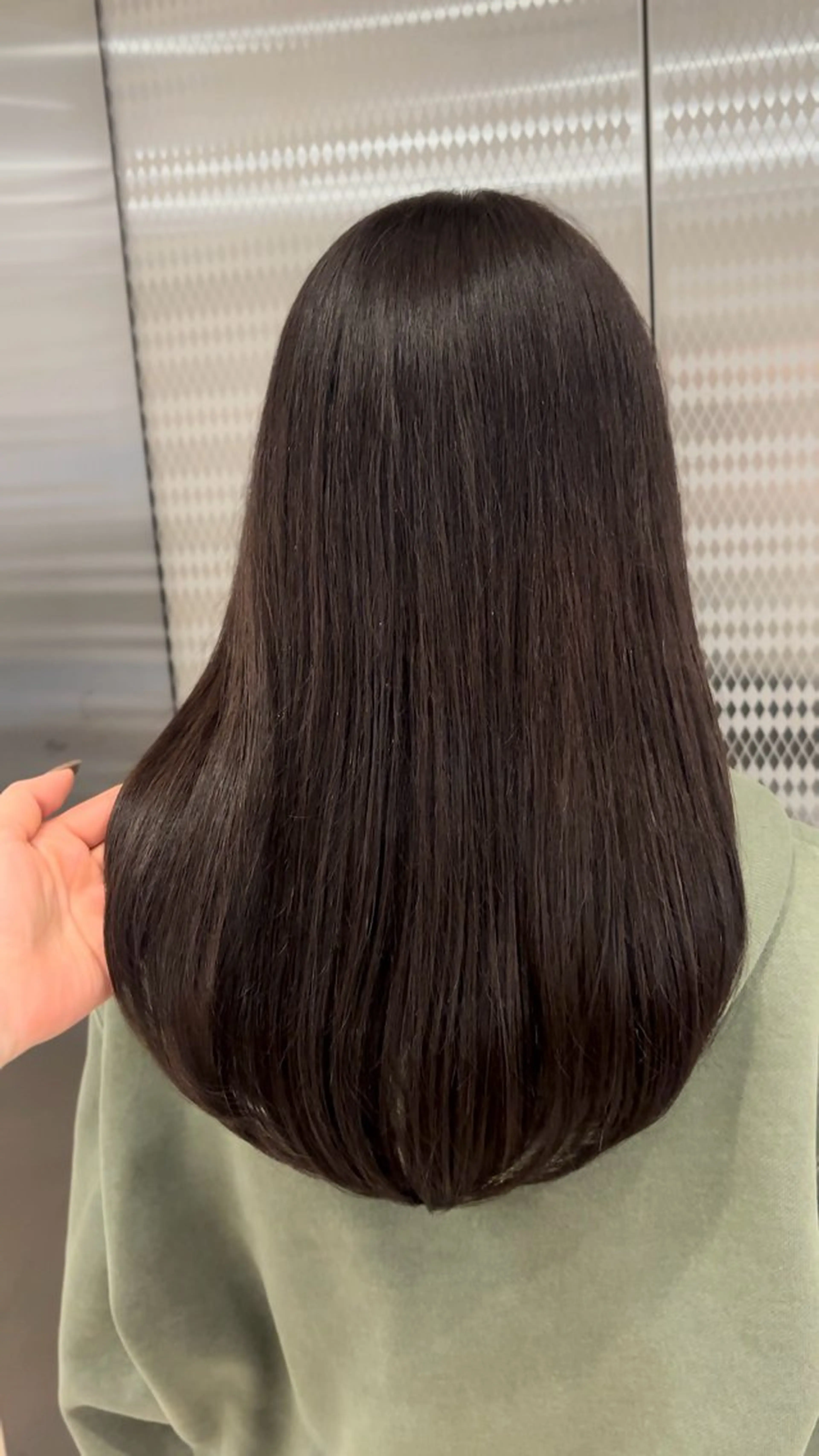 セミロング カラー 透明感カラー ラベンダーカラー カット ヘアカラー CHAINON×FeM#所属・名駅/sHiHo/透 明感カラー✨🎀/のヘアスタイル