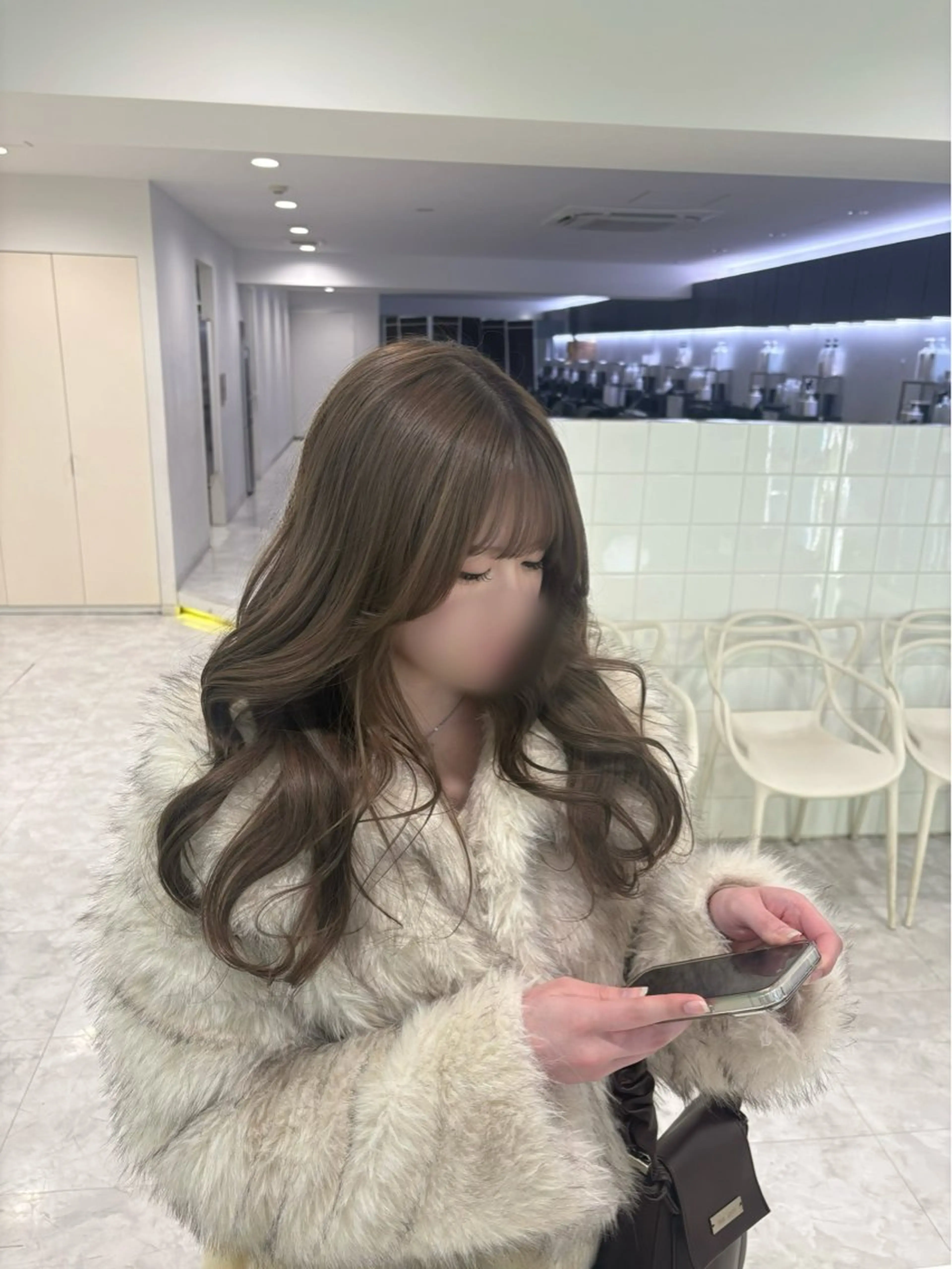 ロング カラー ヘアカラー ベージュ×レイヤー 🤎横浜/miu🤎のヘアスタイル