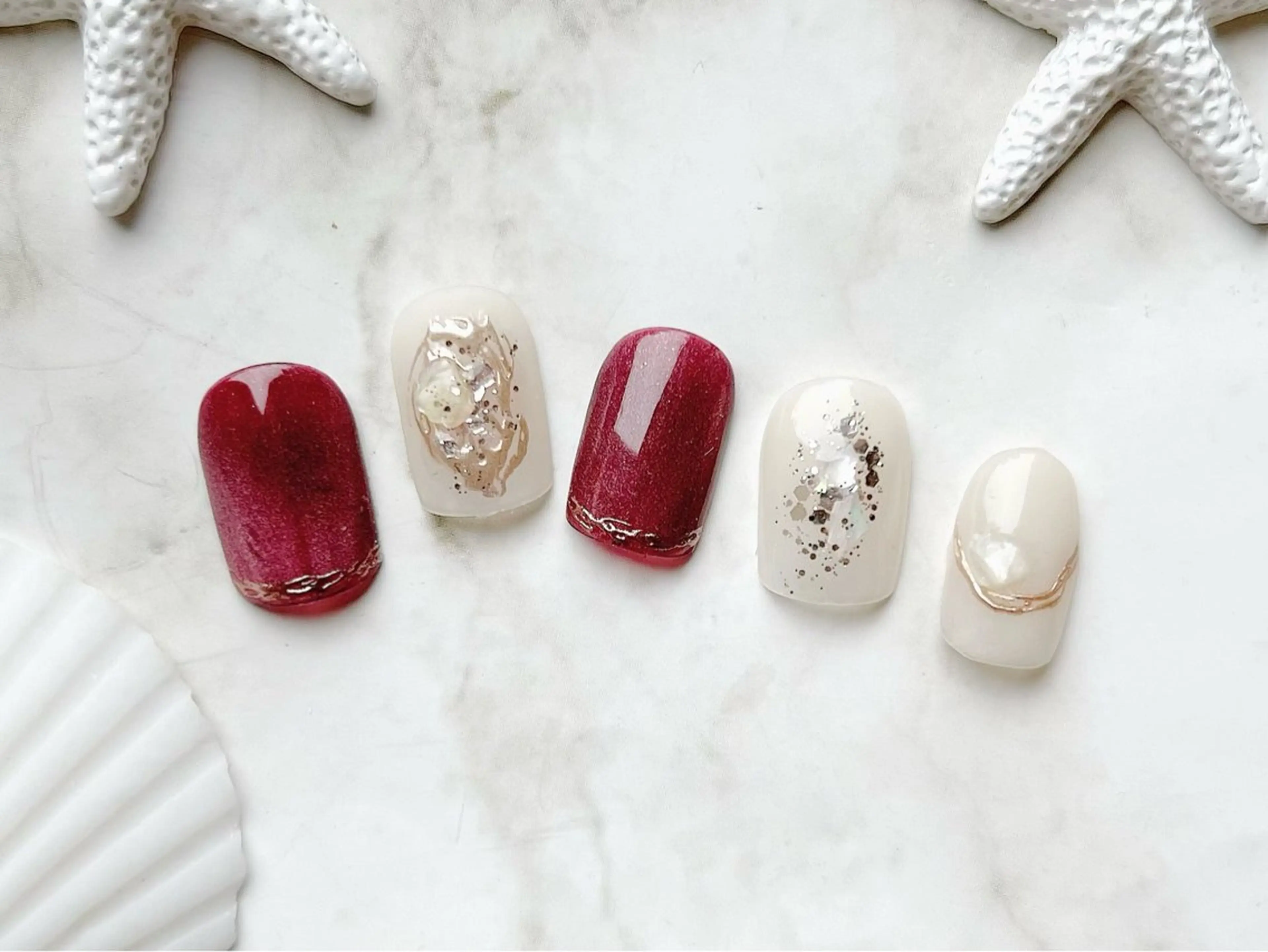 ネイル ニュアンスネイル ハンドネイル NailSalon MAHINAのネイルデザイン