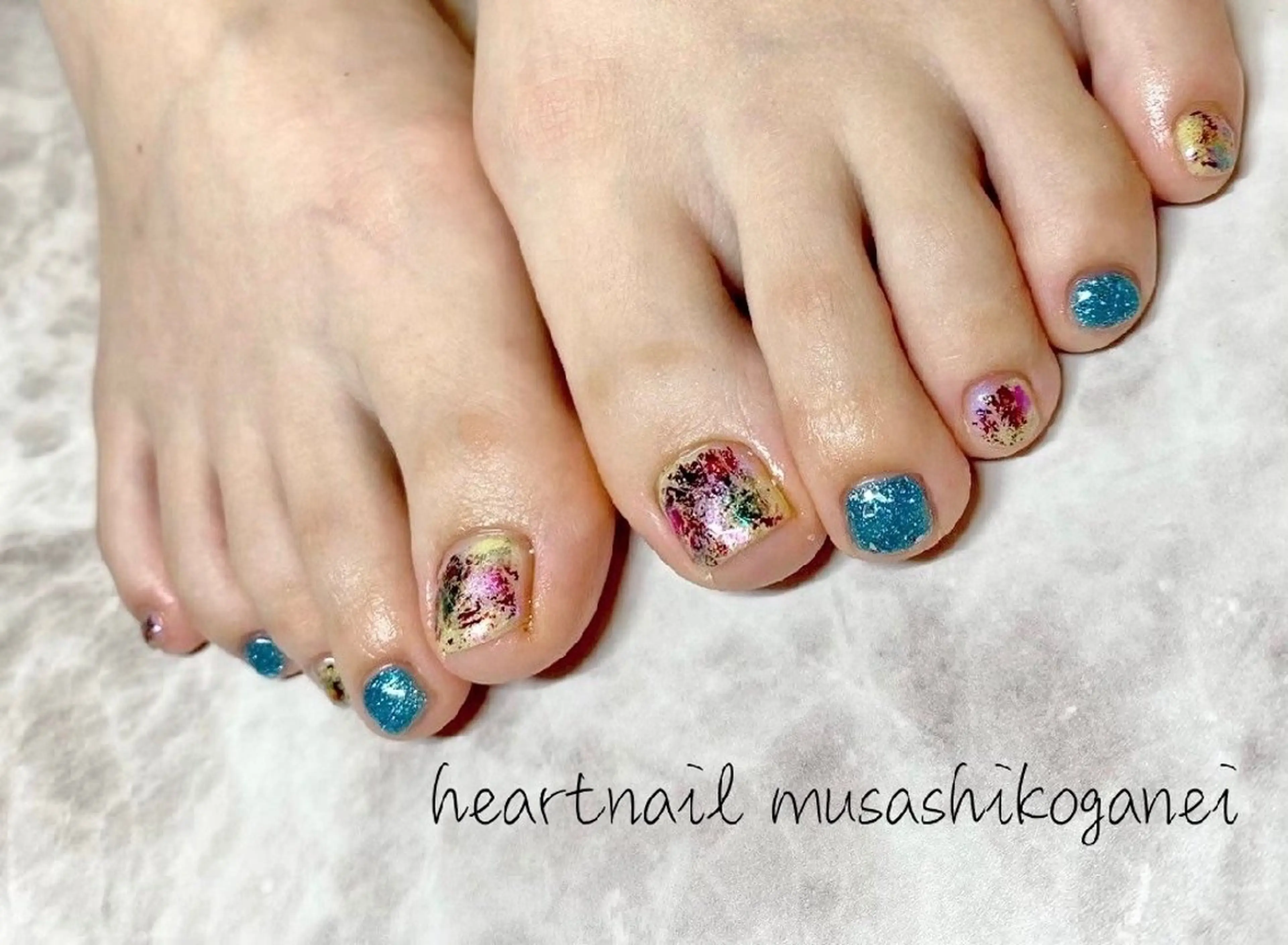 ネイル フットネイル シンプルネイル フットネイル 💎はあとねいる 武蔵小金井店💎のネイルデザイン