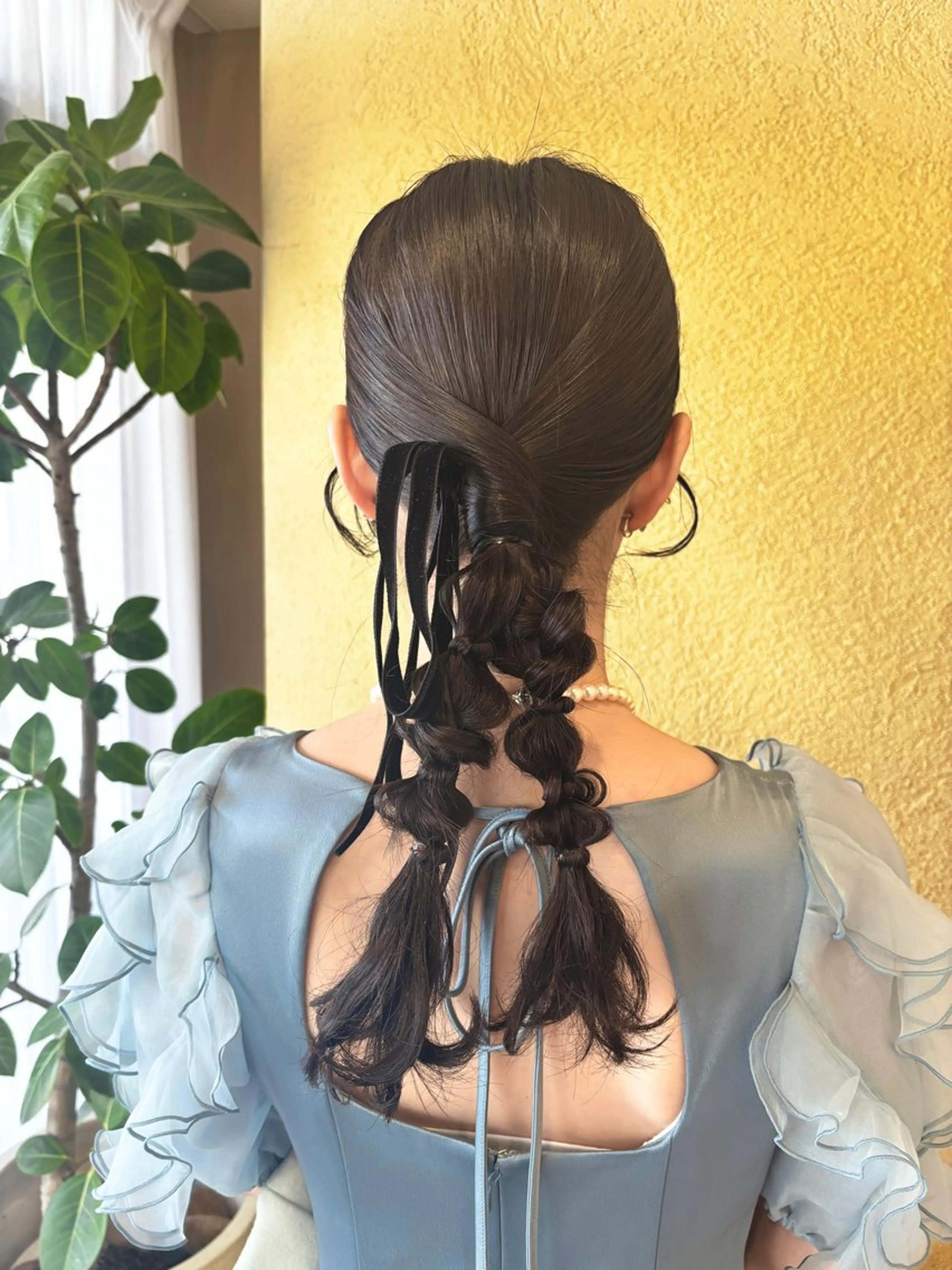 ロング ヘアアレンジ え りのヘアスタイル