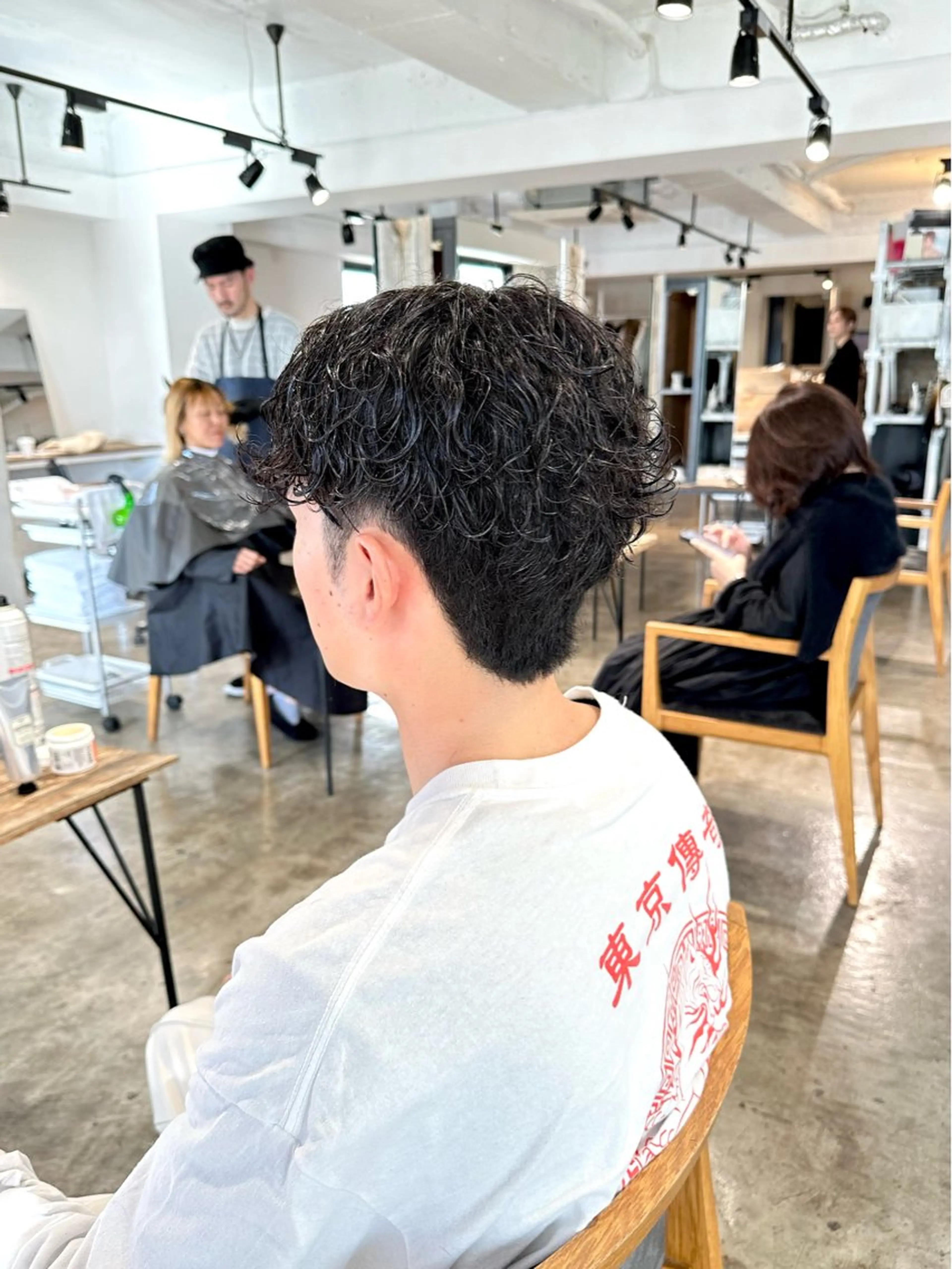メンズ センターパート メンズパーマ ツーブロック カット 骨格補正施術/メンズ 専門美容師/YUYAのヘアスタイル