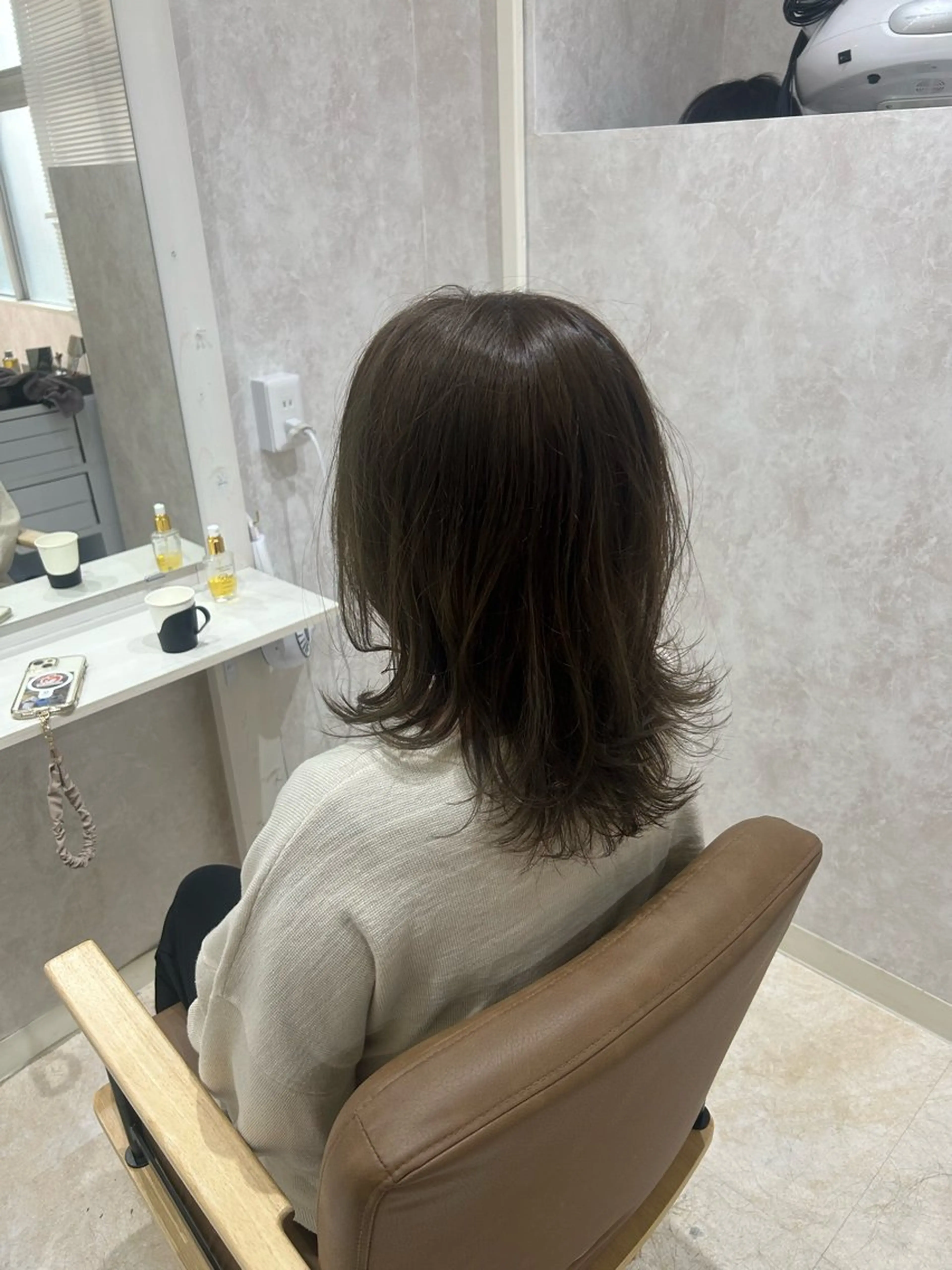 ミディアム カラー カット ヘアカラー トリートメント ヘアセット 💙まこと💙艶 カラー(Rico)のヘアスタイル