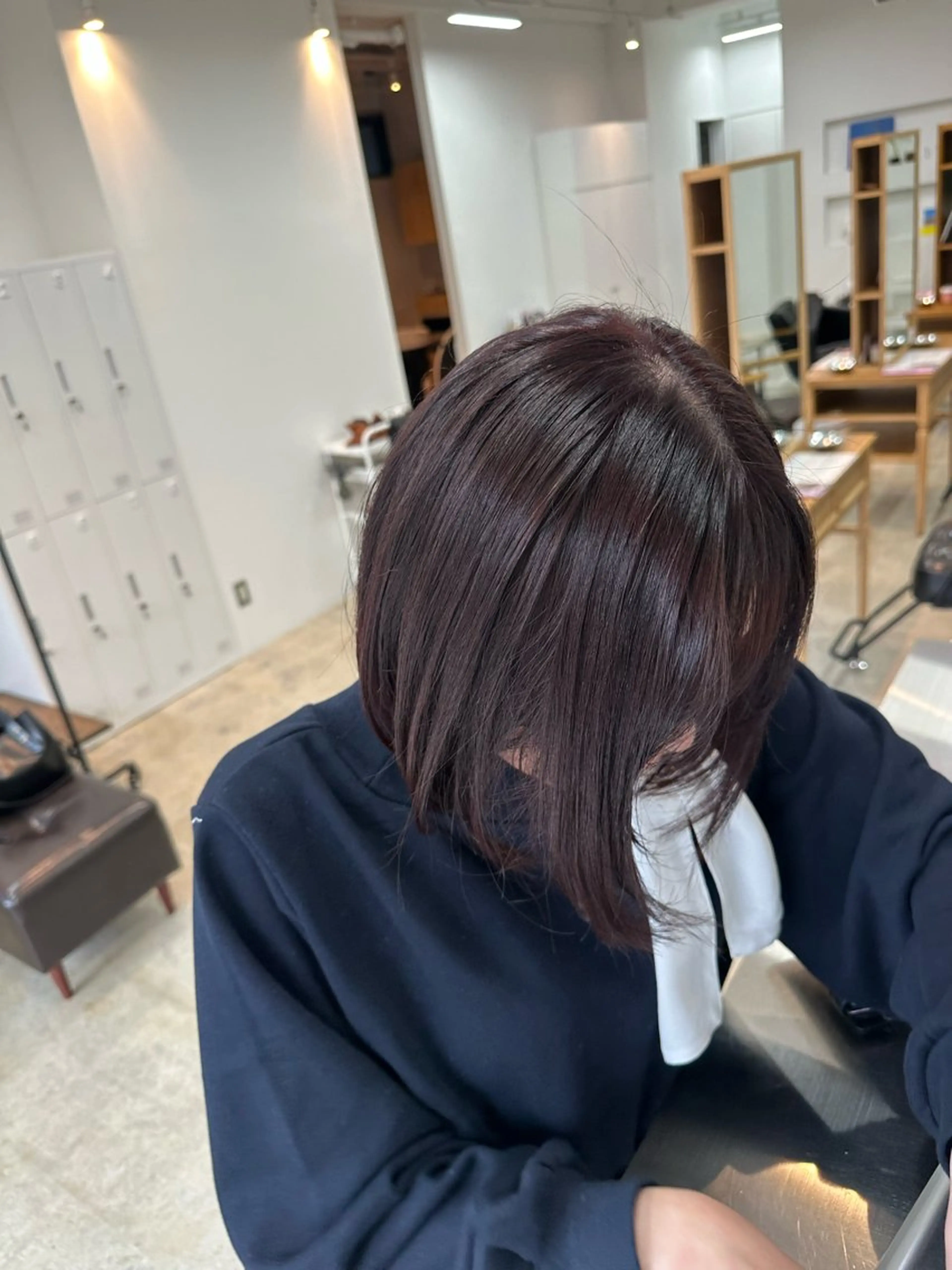 ショート レッドブラウン ヘアカラー 伊藤 郁弥のヘアスタイル