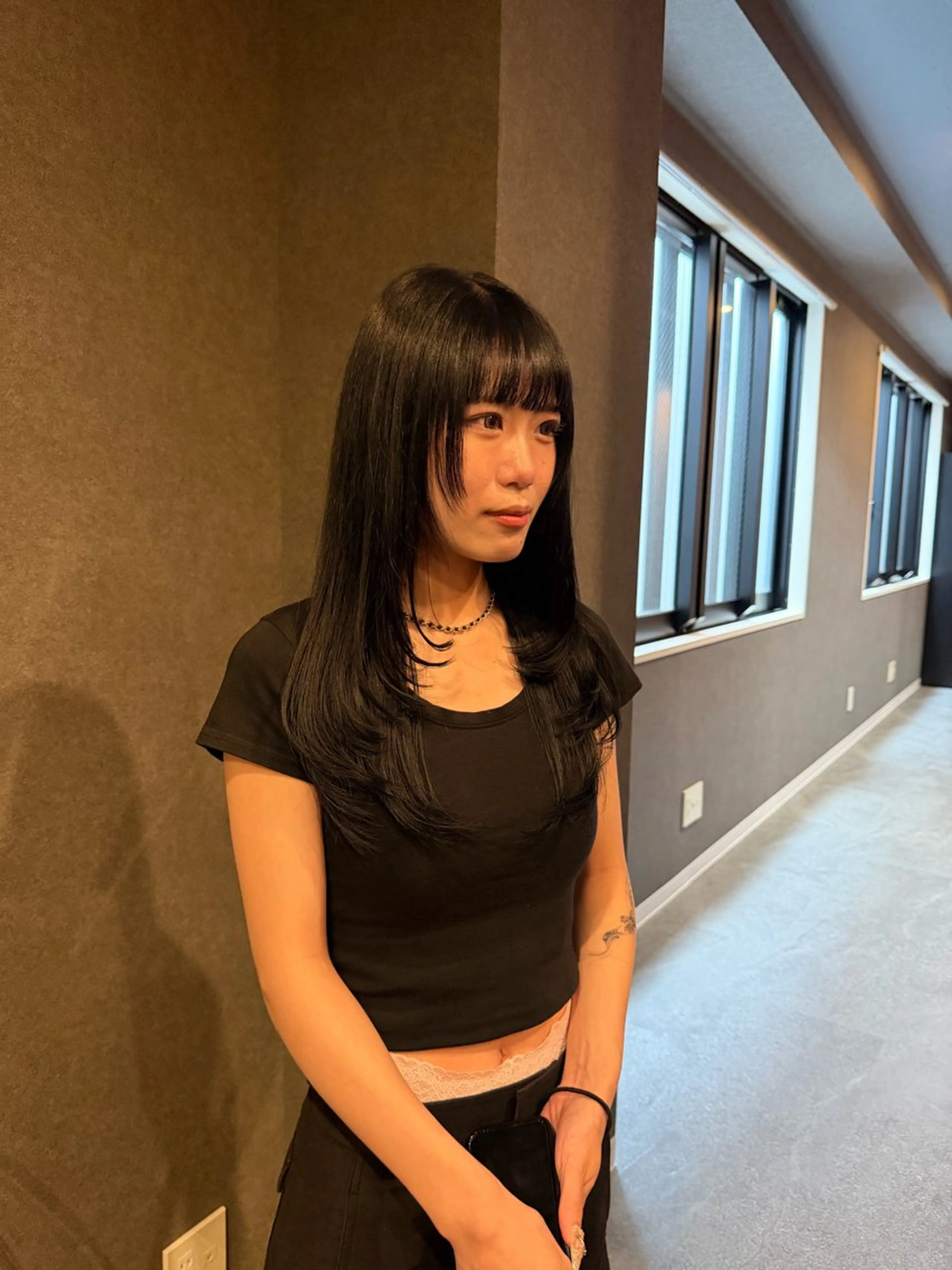 ロング カラー ロング カット ヘアカラー トリートメント SHIINA シイナのヘアスタイル
