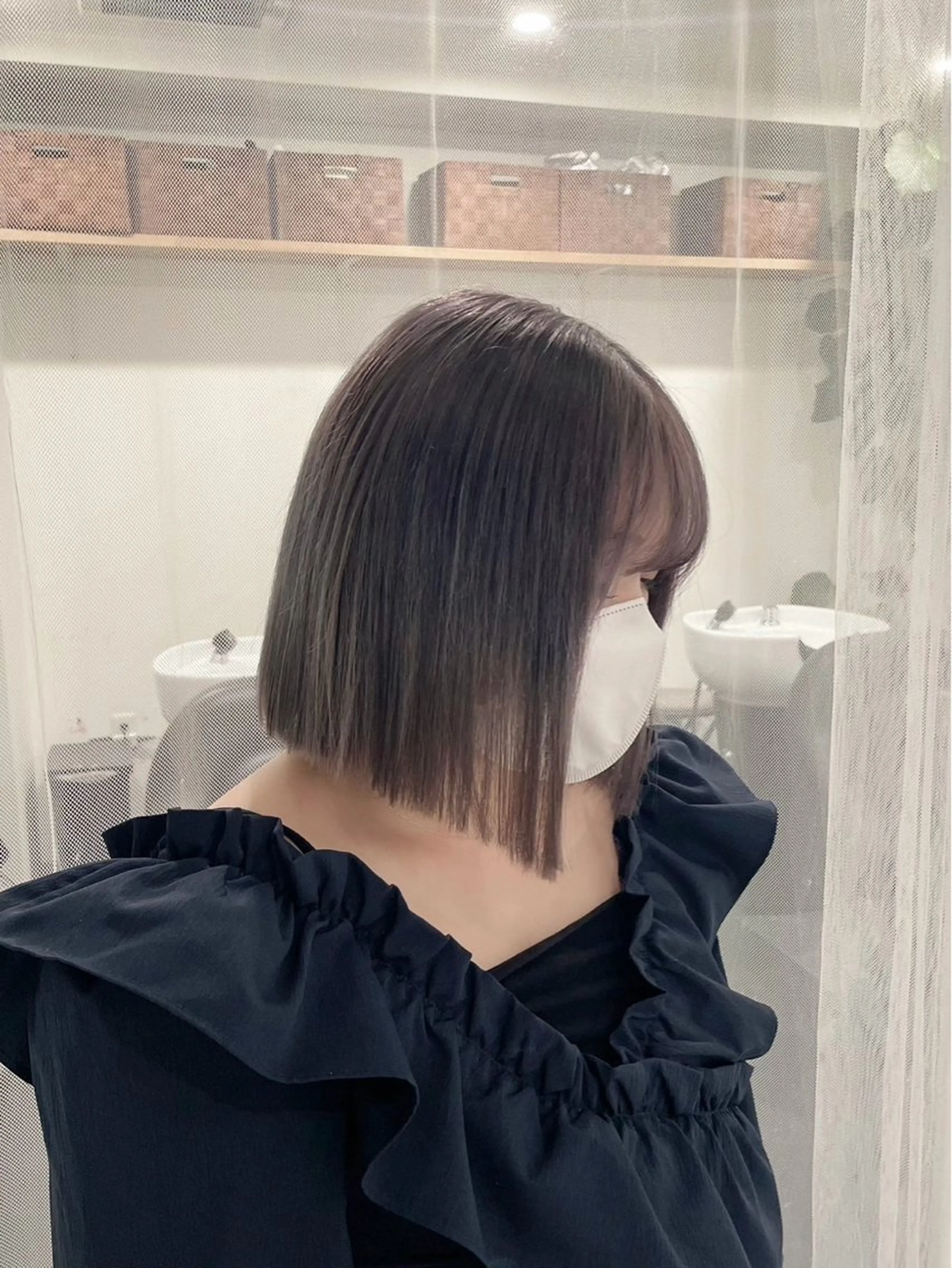 セミロング カラー kalahair Yukaのヘアスタイル