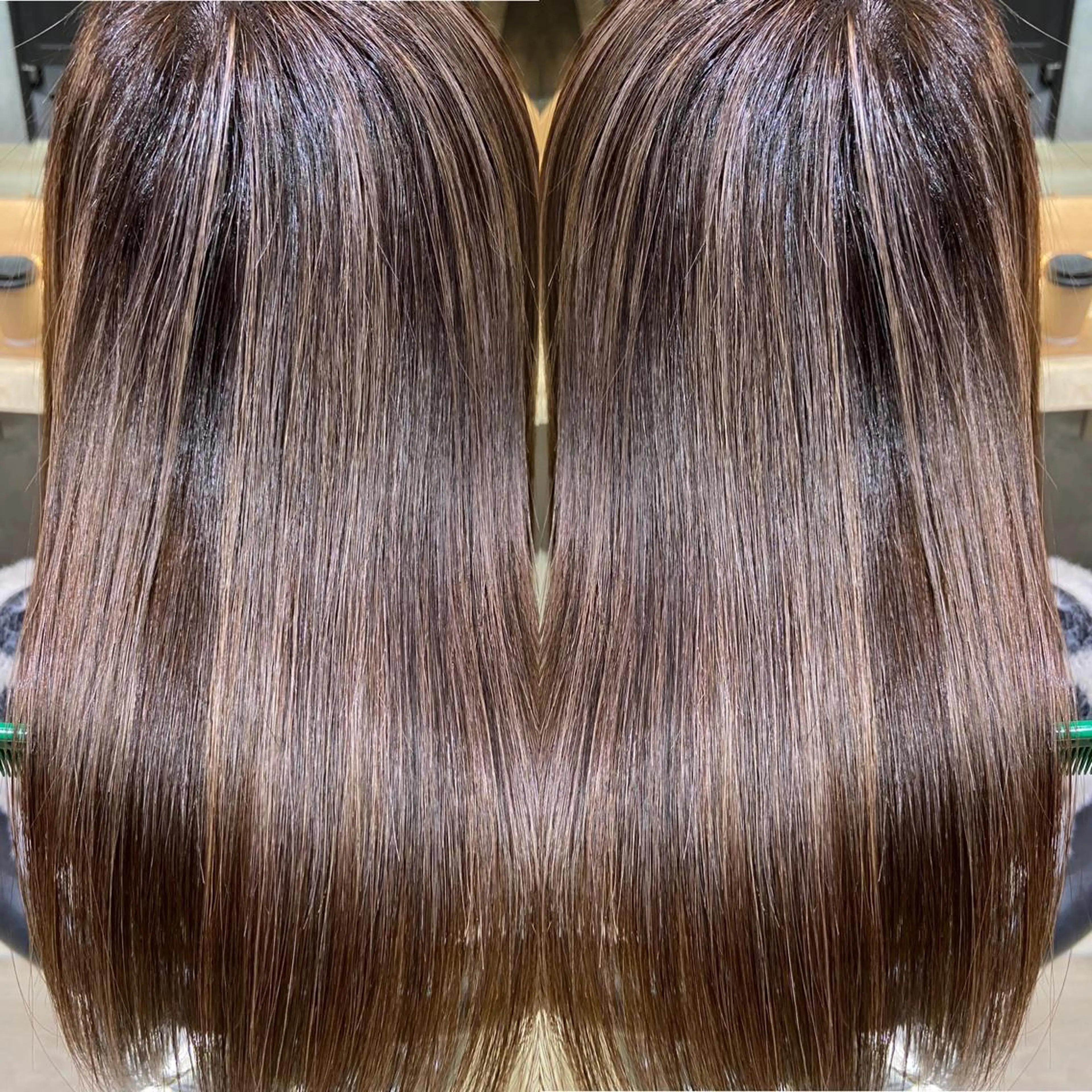 ロング ハイライト 髪質改善 カット トリートメント ツバサ 髪質改善のヘアスタイル