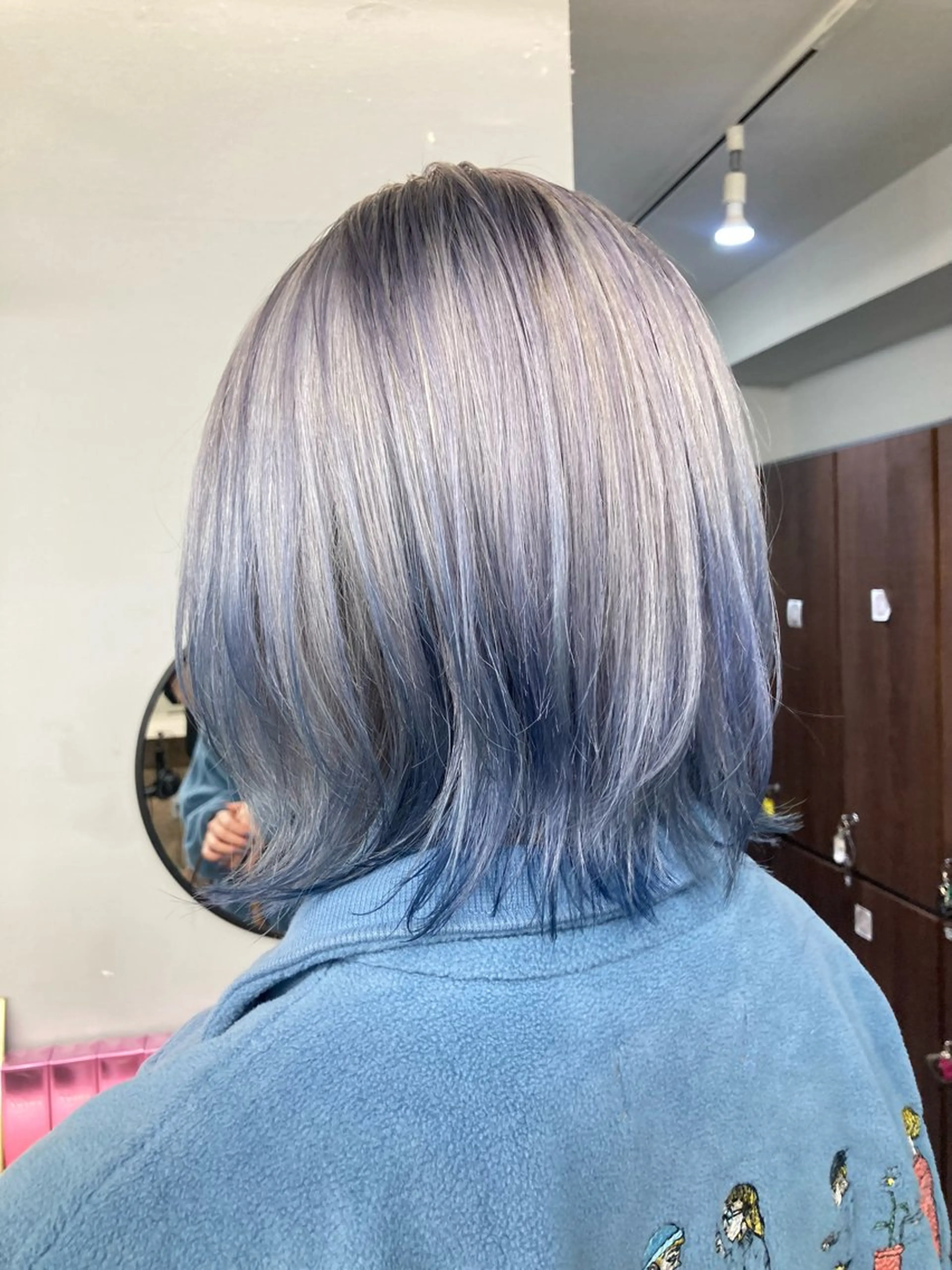 ミディアム ヘアカラー トリートメント ブリーチ&似合せボブ 田中寛十のヘアスタイル