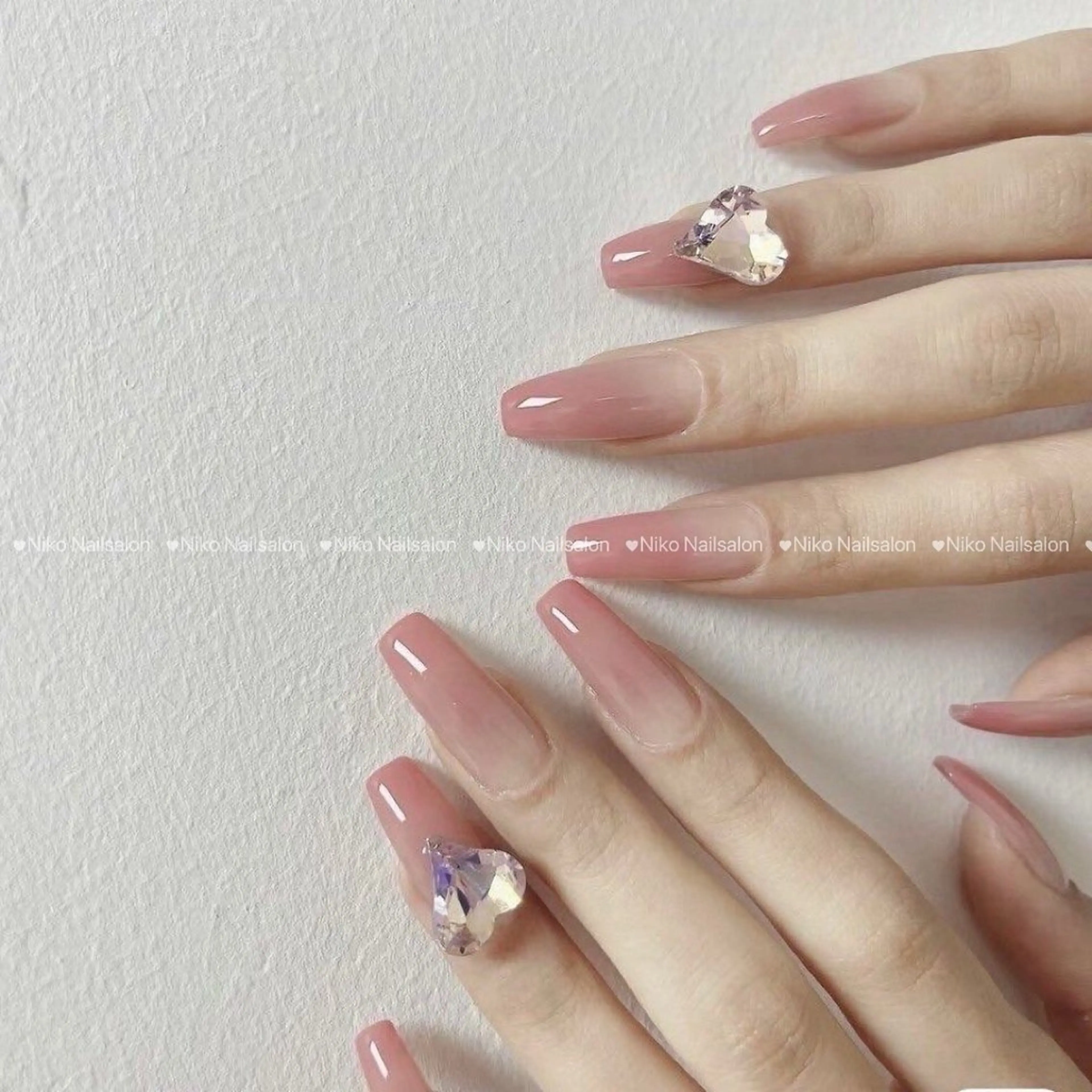 ネイル チークネイル 長さ出し フットネイル フレンチネイル ジェルネイル ハンドネイル Niko Nail salon 銀座本店のネイルデザイン