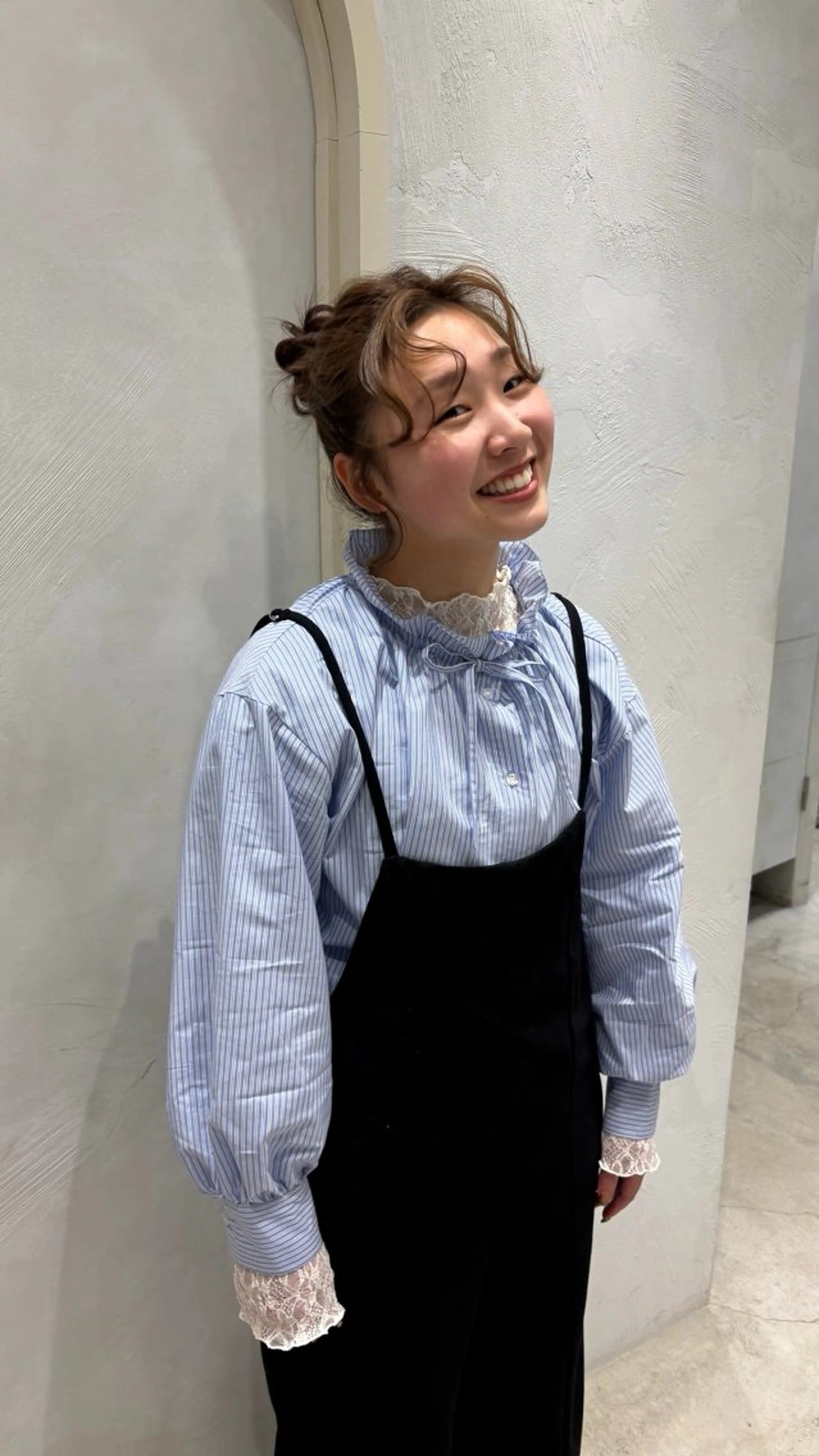 ロング ヘアアレンジ お団子ヘア 桑本 さと子のヘアスタイル