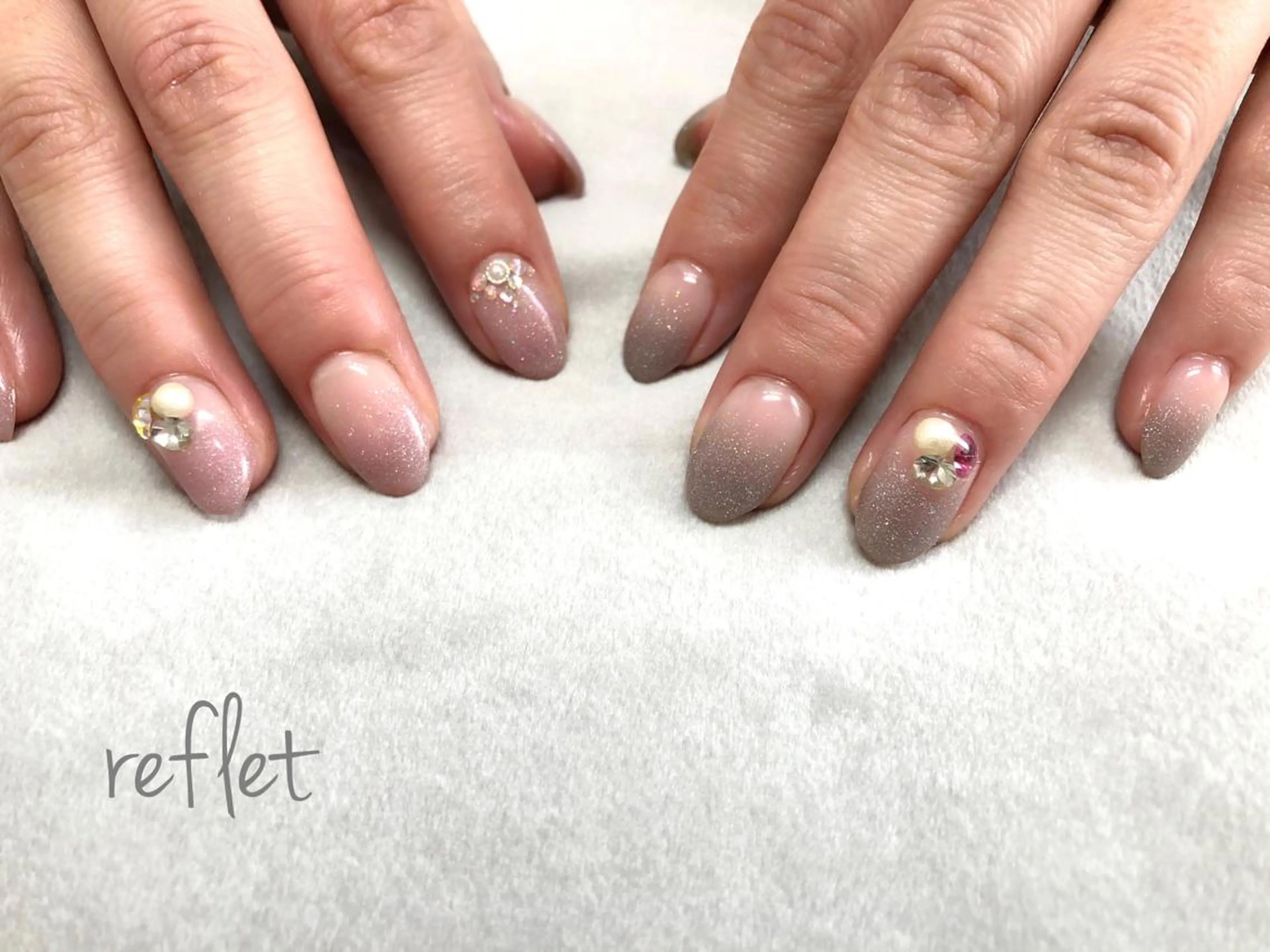 ネイル グラデーション ハンドネイル reflet nailのネイルデザイン
