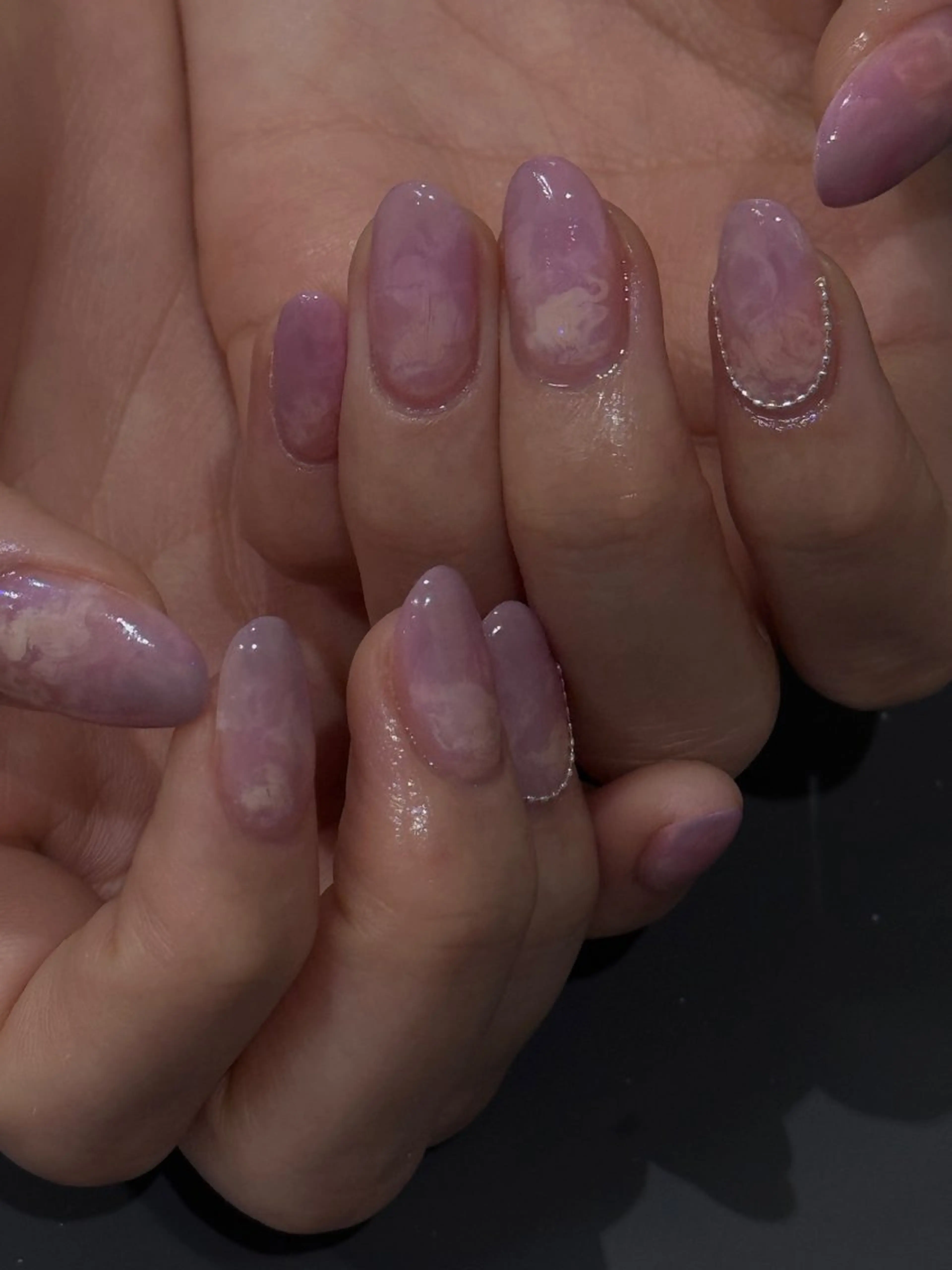 ネイル ニュアンスネイル 岩井 柚樹のネイルデザイン