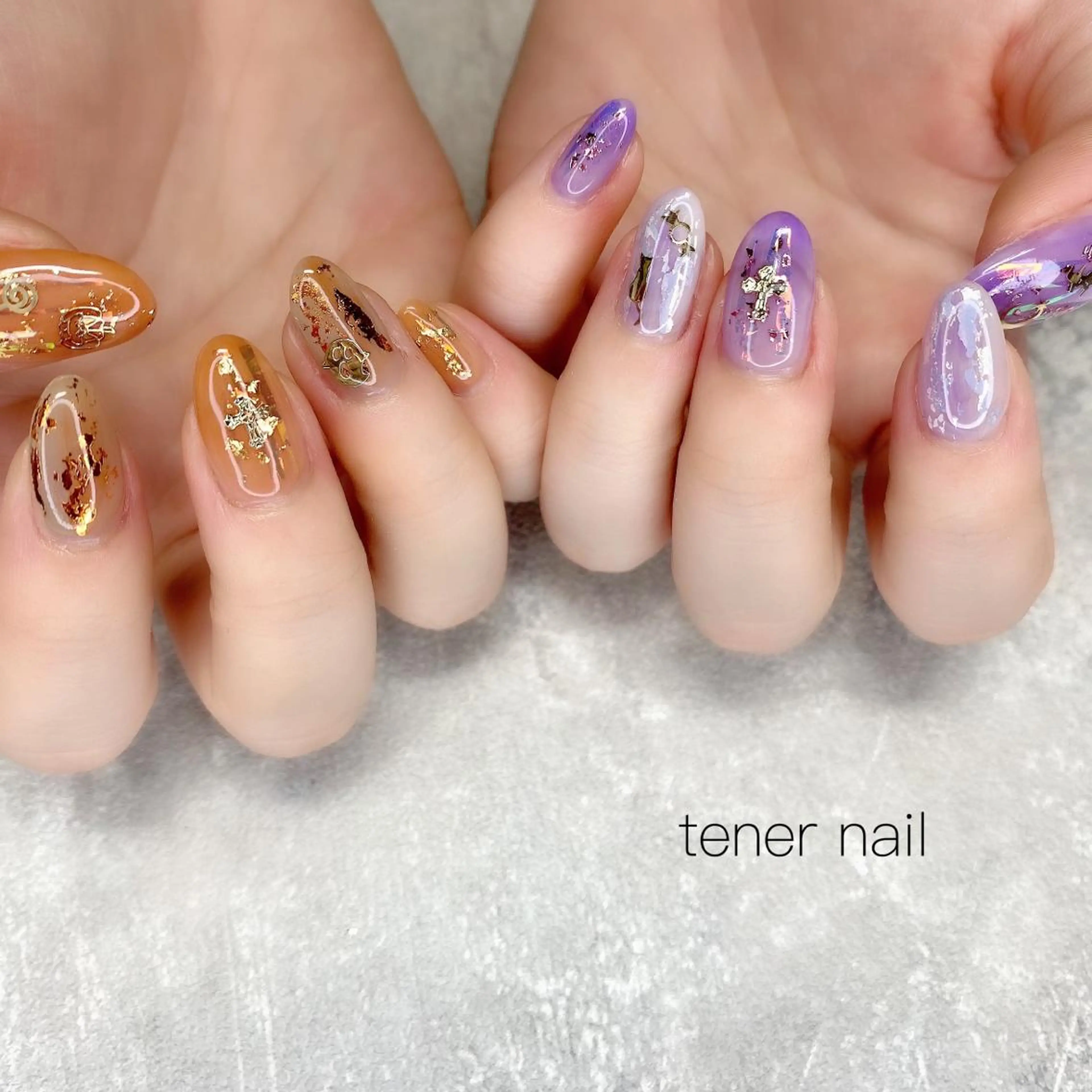 ネイル ハロウィン ニュアンスネイル テネルネイル tener nailのネイルデザイン