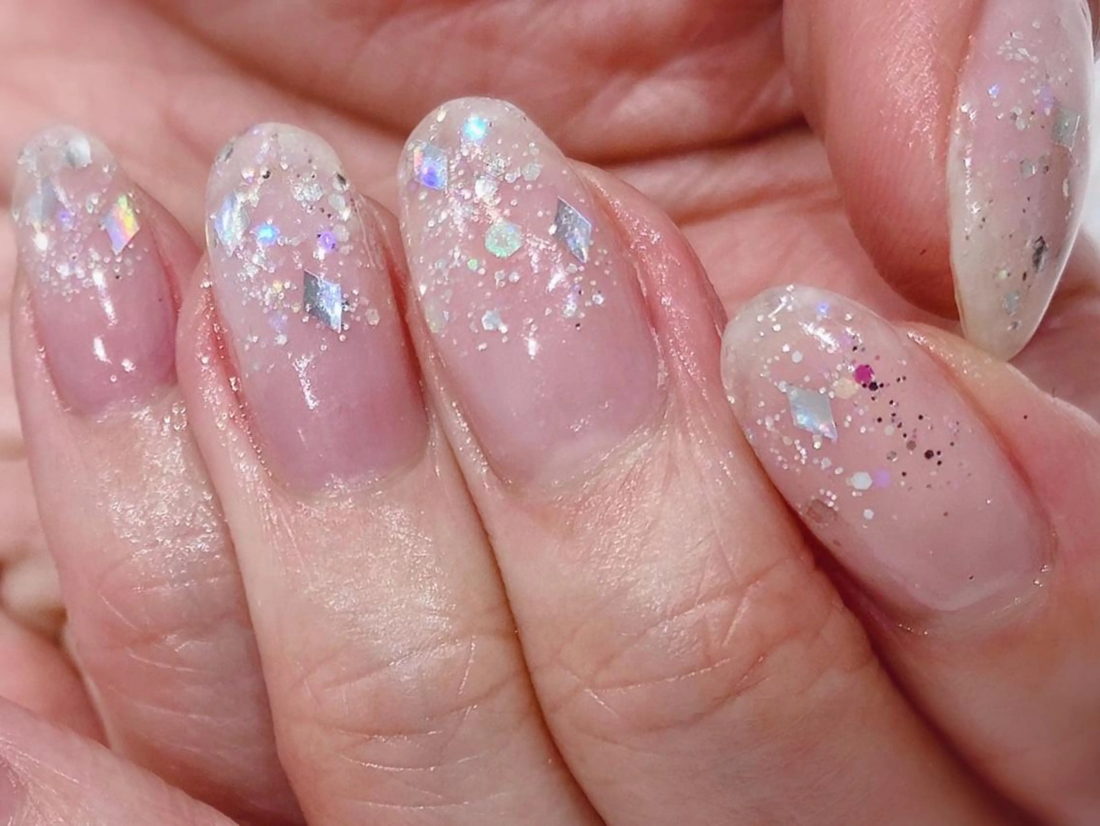 ネイル ラメ(グリッター) ジェルネイル 専門店のネイルデザイン