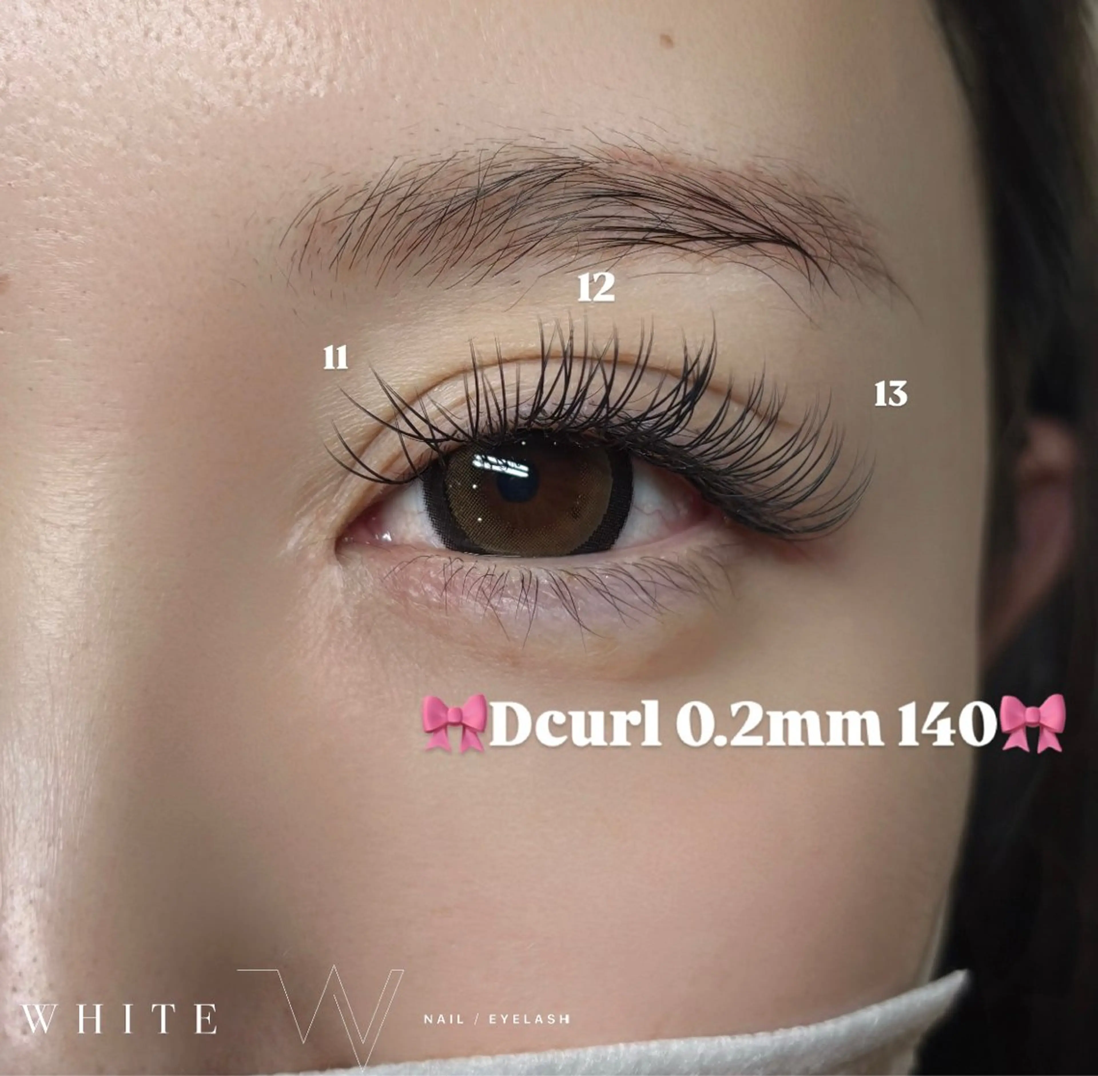 マツエク・マツパ Luna WHITEのマツエク・マツパデザイン