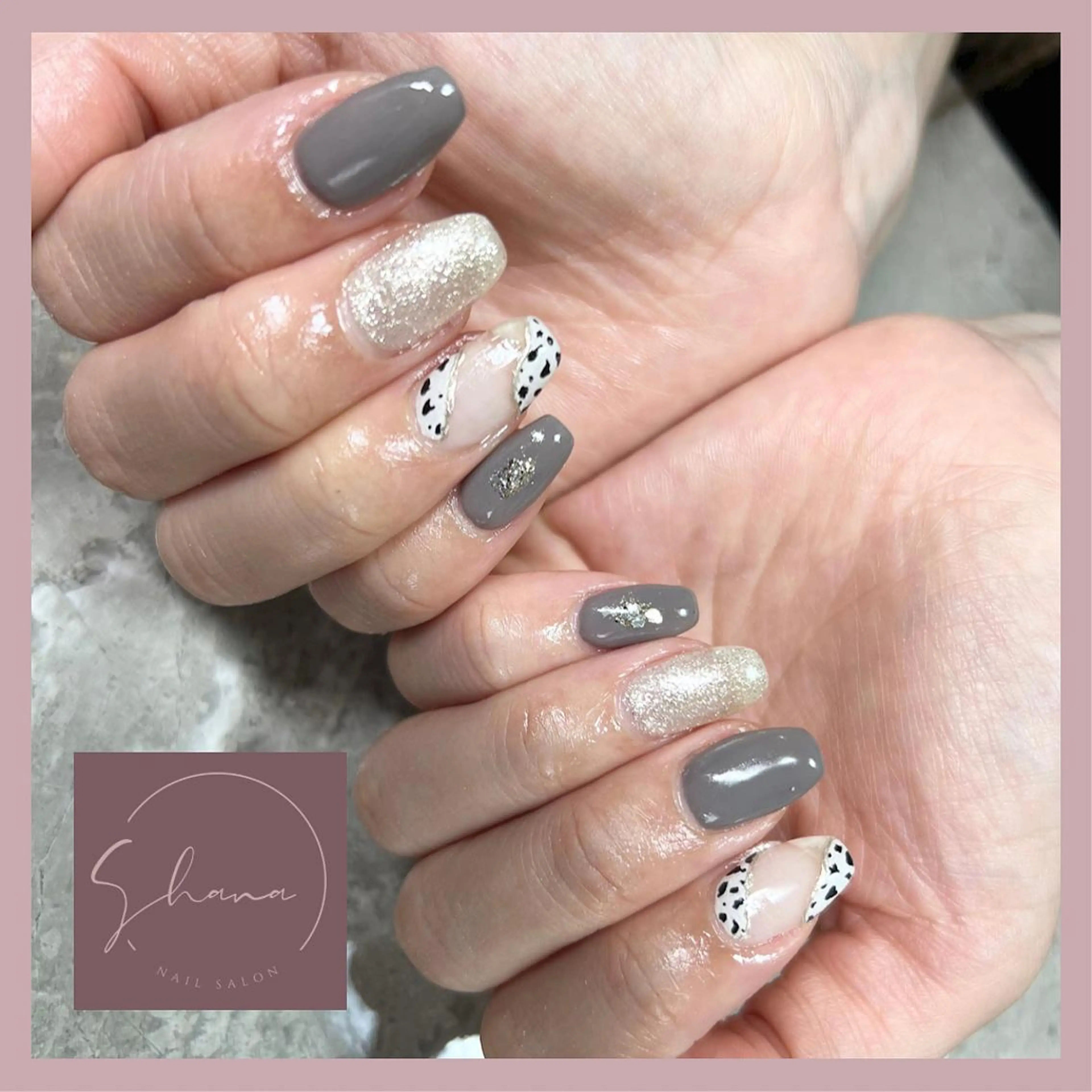 【アート4本コース】OFF込み アート4本まで 持ち込みデザイン可　フレンチ・マグネット・ミラーご希望の方もの写真