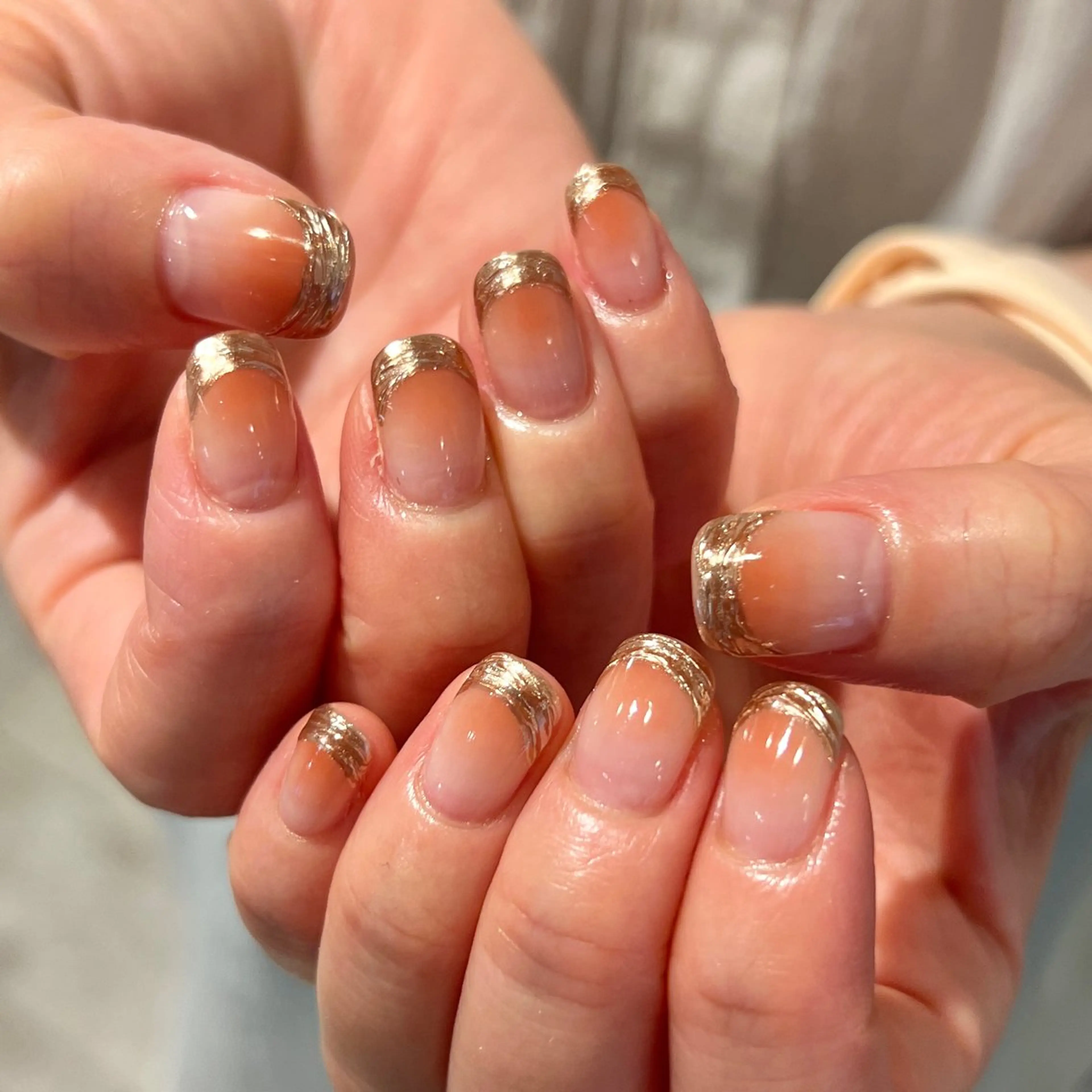 ネイル フレンチネイル ニュアンスネイル ハンドネイル REHTOF ｜朝7時Open☀️のネイルデザイン