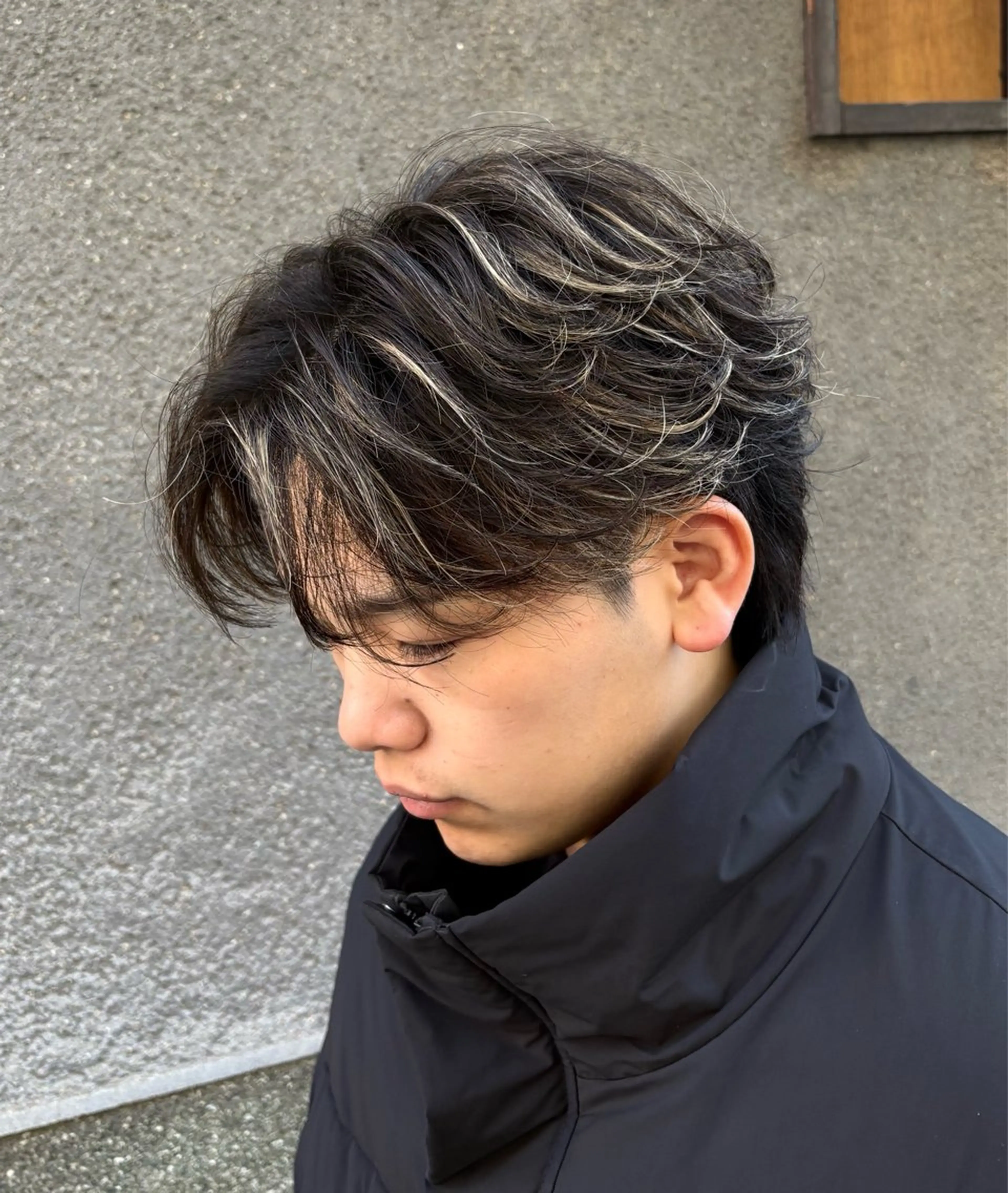 カラー パーマ メンズ 濱口 健慎のヘアスタイル