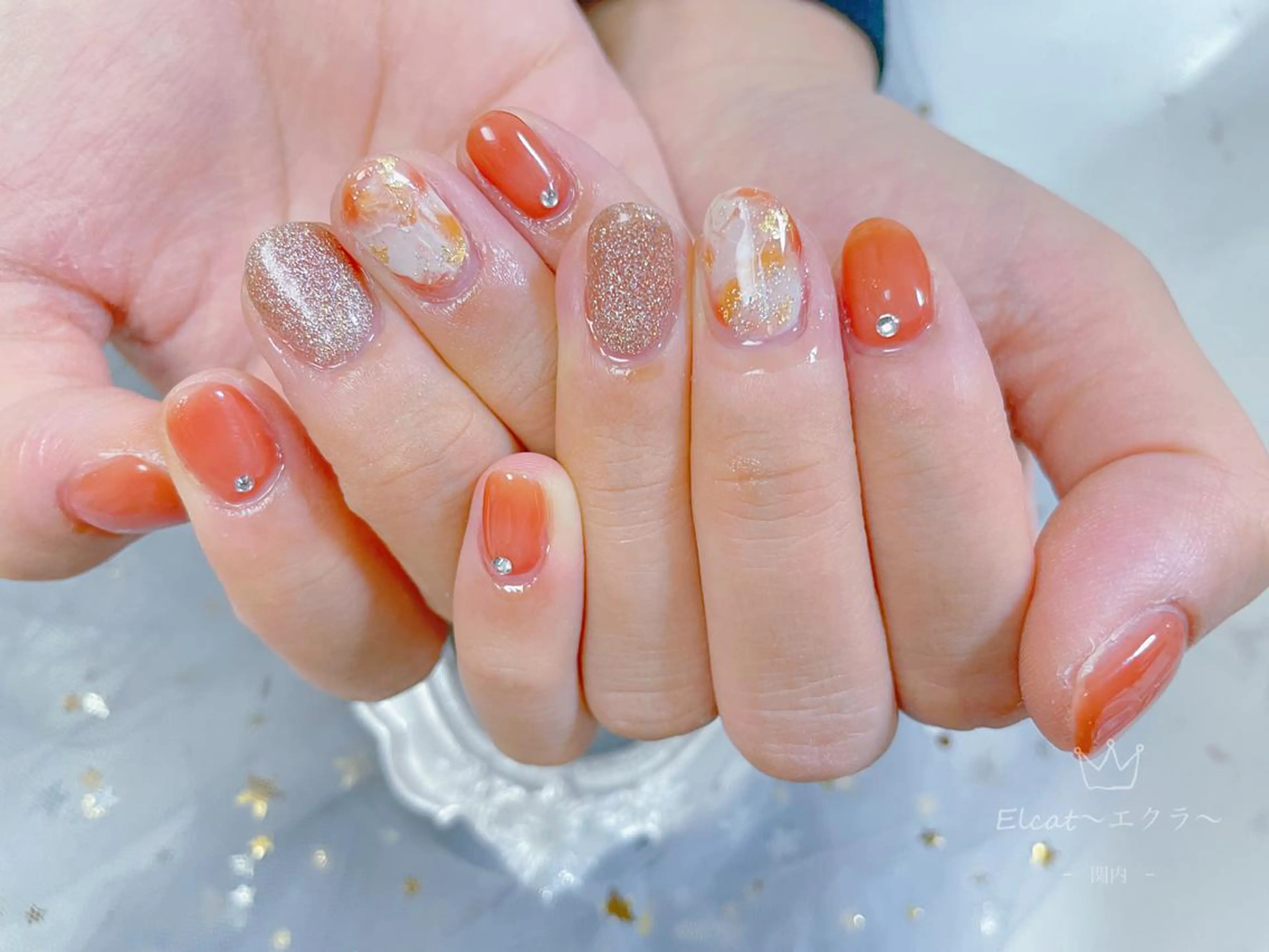 ネイル ハンドネイル ネイルサロンエクラ 🫧Shizukaのネイルデザイン