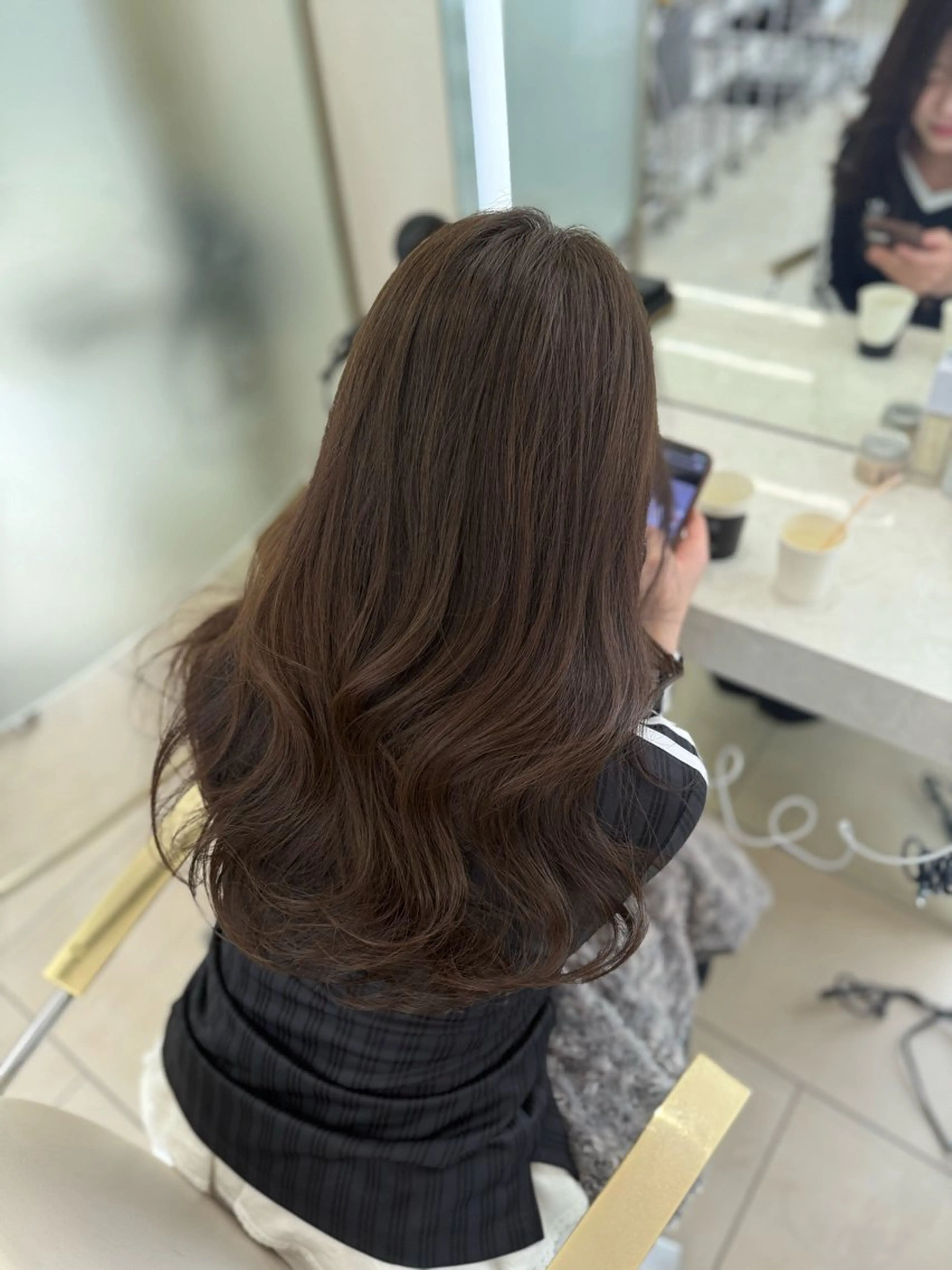 ロング アッシュ トリートメント ヘアカラー 濱田 剛志のヘアスタイル