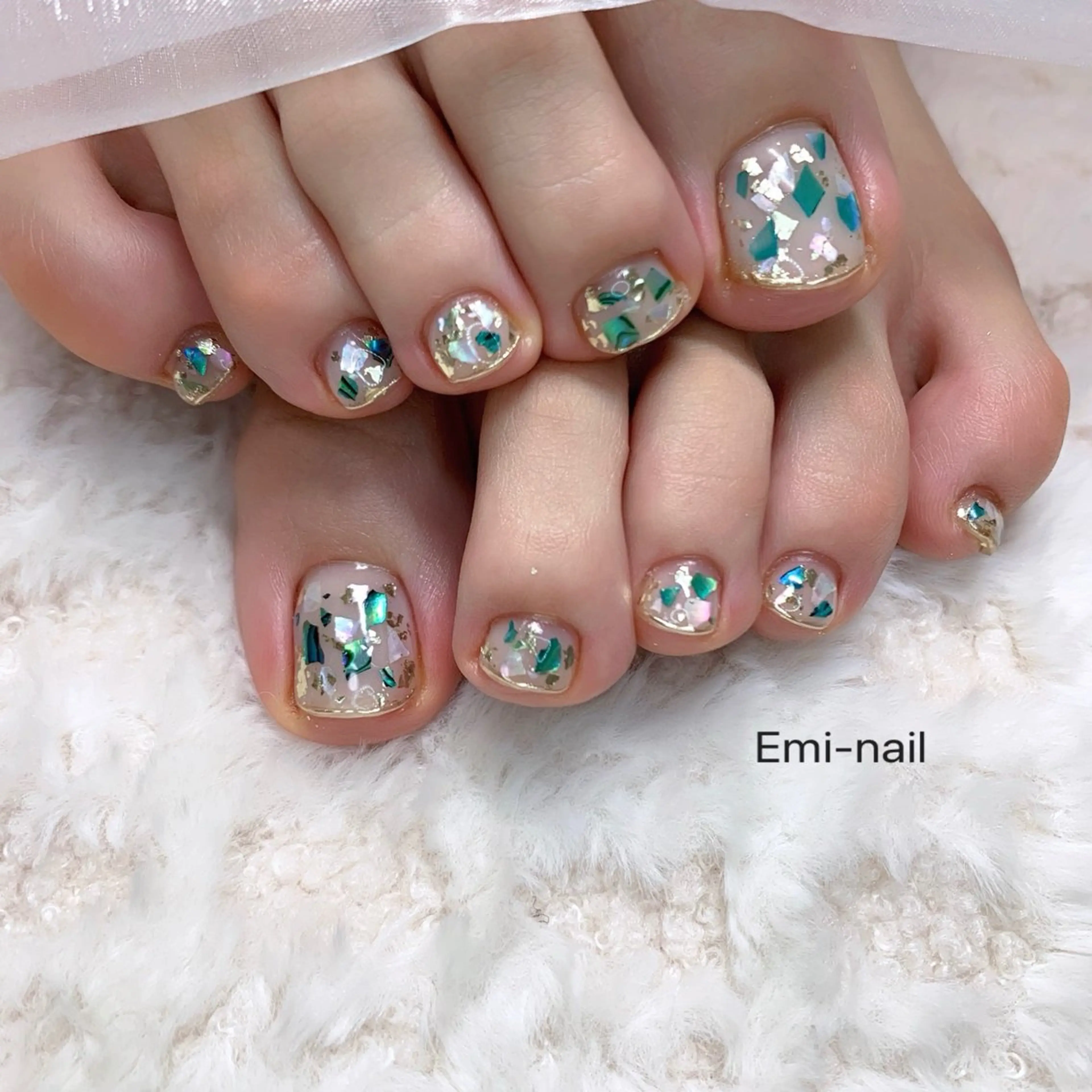 ネイル フットネイル ジェルネイル 持ち込み Emi-nail 江﨑のネイルデザイン