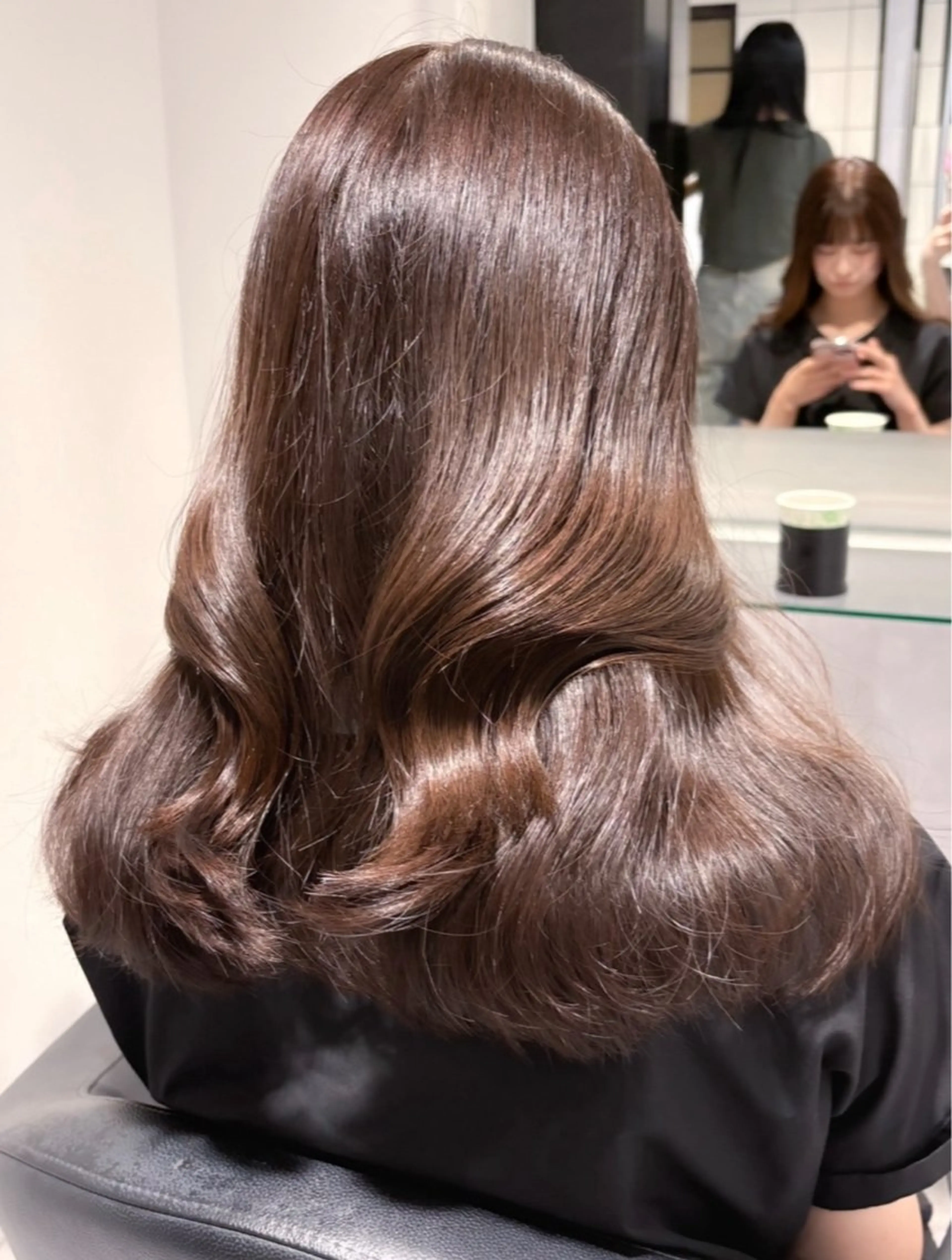 ロング カラー カット ヘアカラー トリートメント ヘッドスパ ヘアセット 表参道♡暗髪♡ 艶カラー♡アユミのヘアスタイル