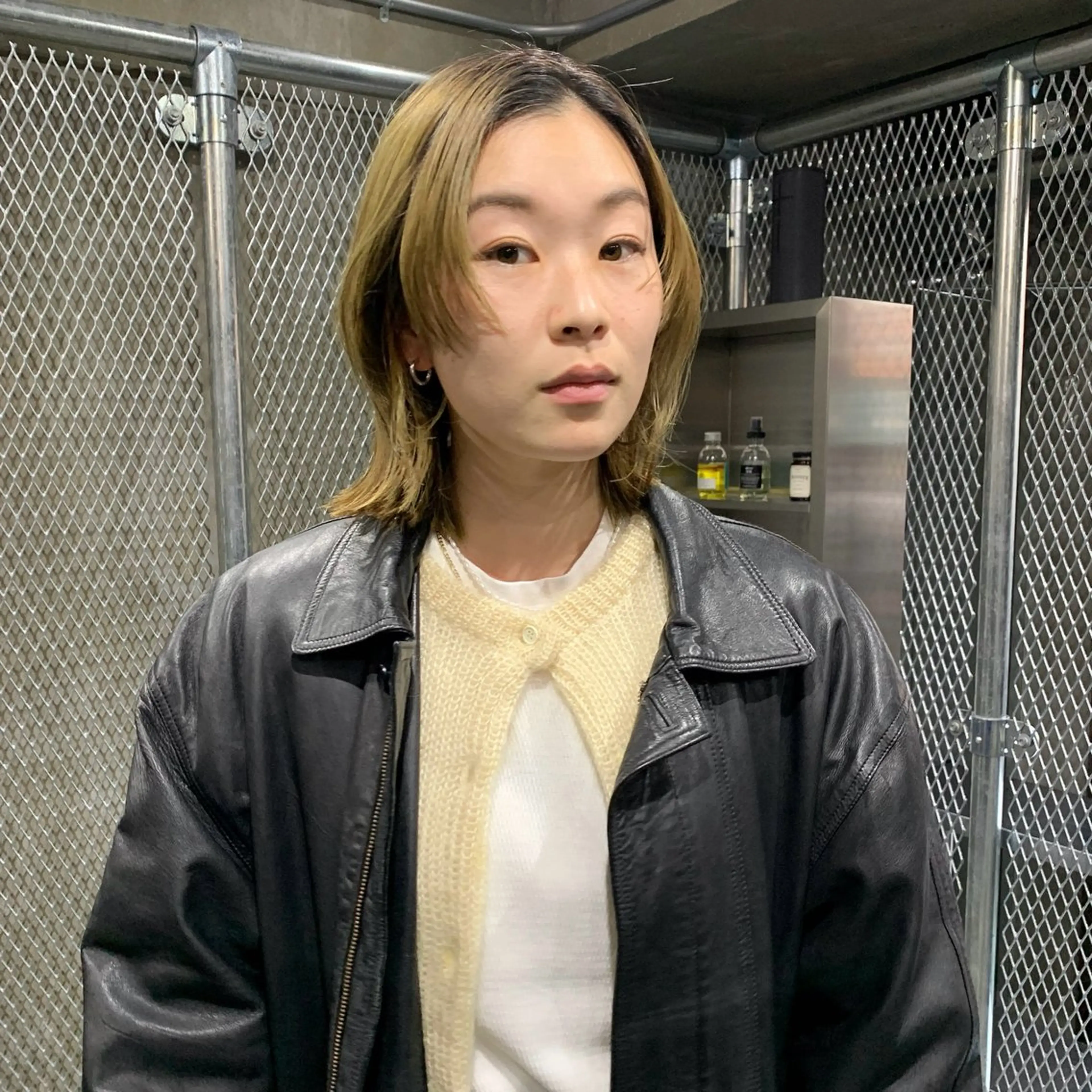 ミディアム カラー ベージュカラー イエローカラー ボブ 【ボブ限定】 ナオのヘアスタイル