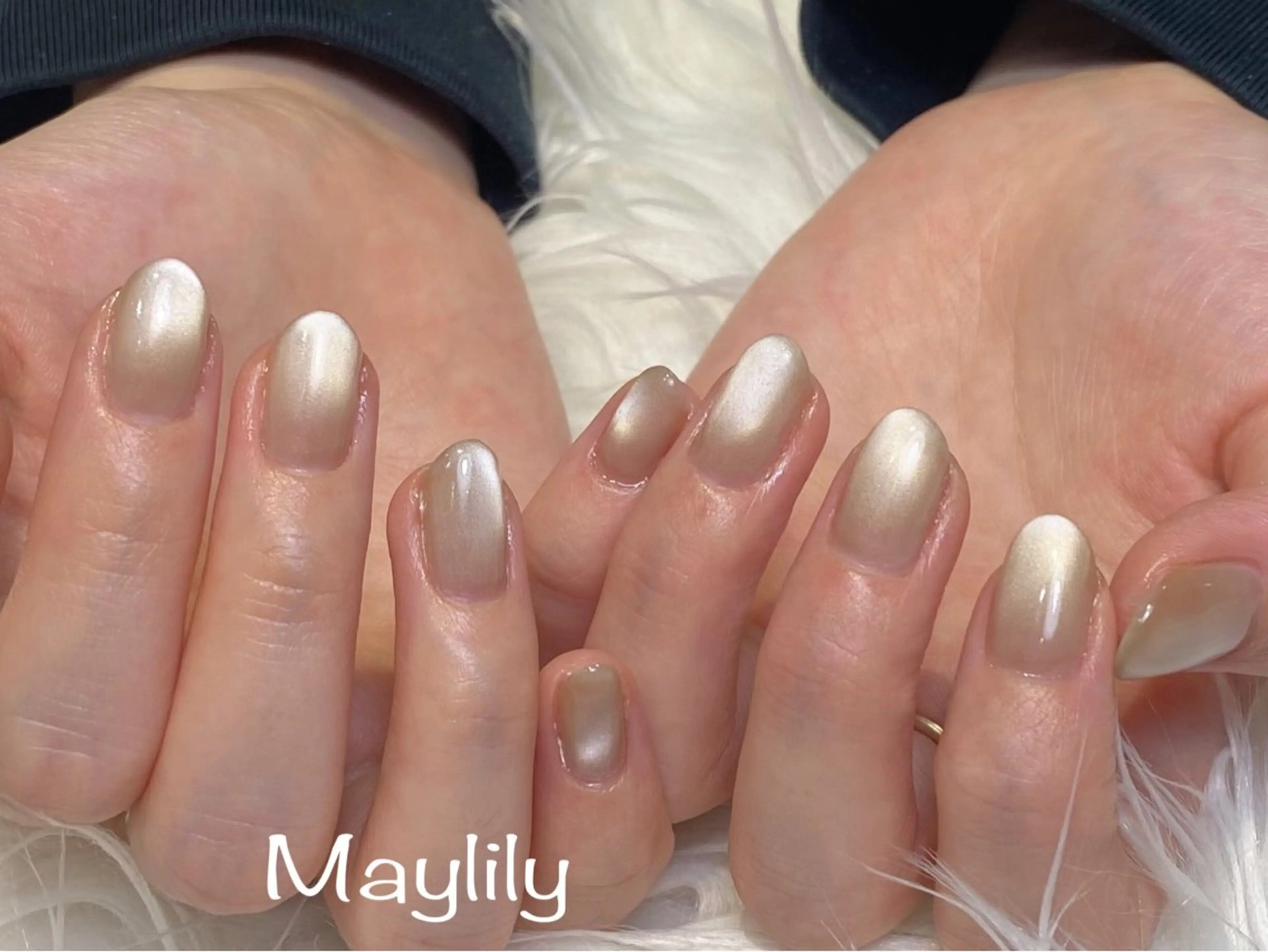 ネイル マグネットネイル ハンドネイル Nail salon Maylilyのネイルデザイン