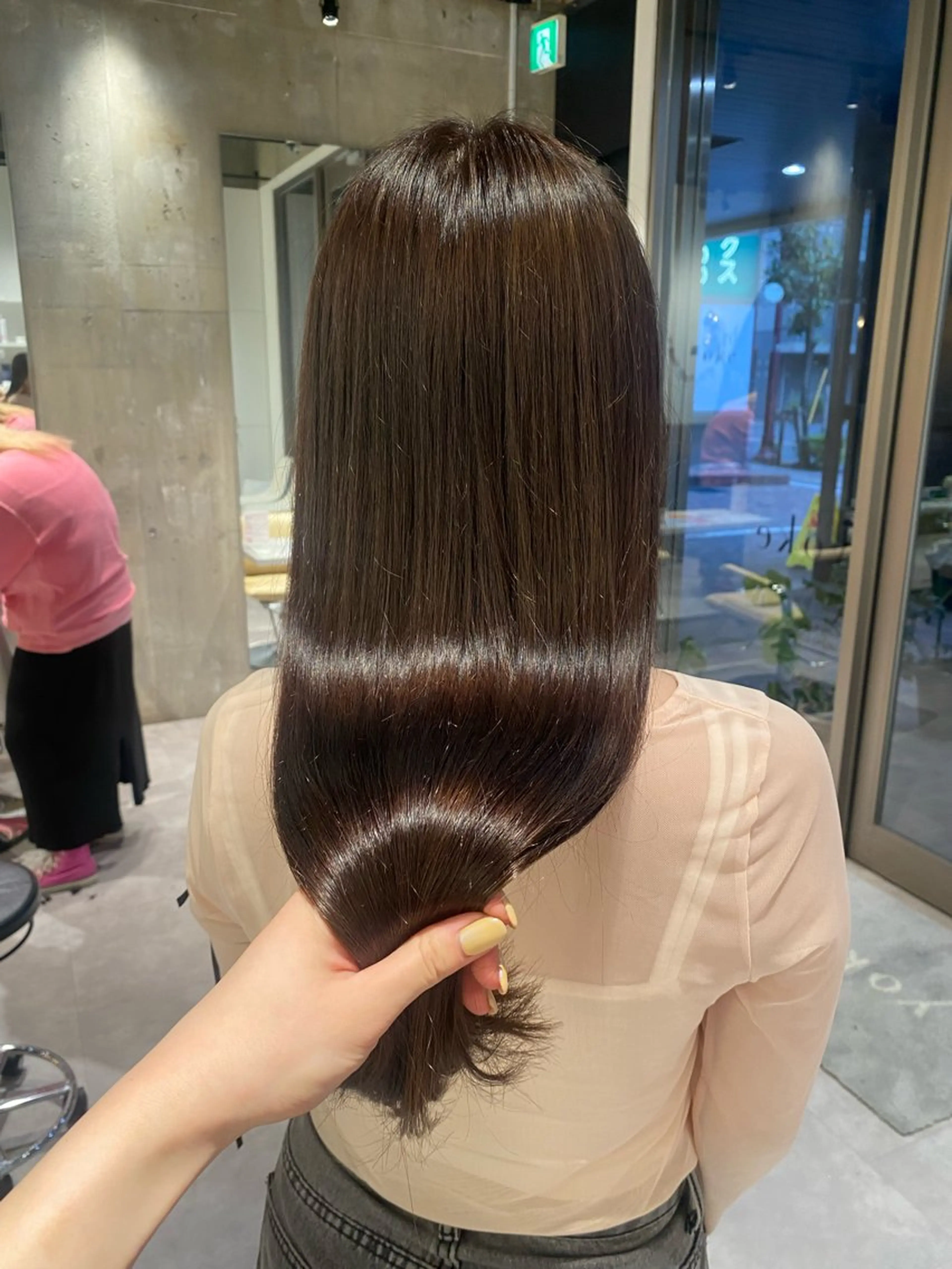 ロング カラー ブラウンカラー ヘアカラー mina🪐立川駅/ 無料ショートカットのヘアスタイル