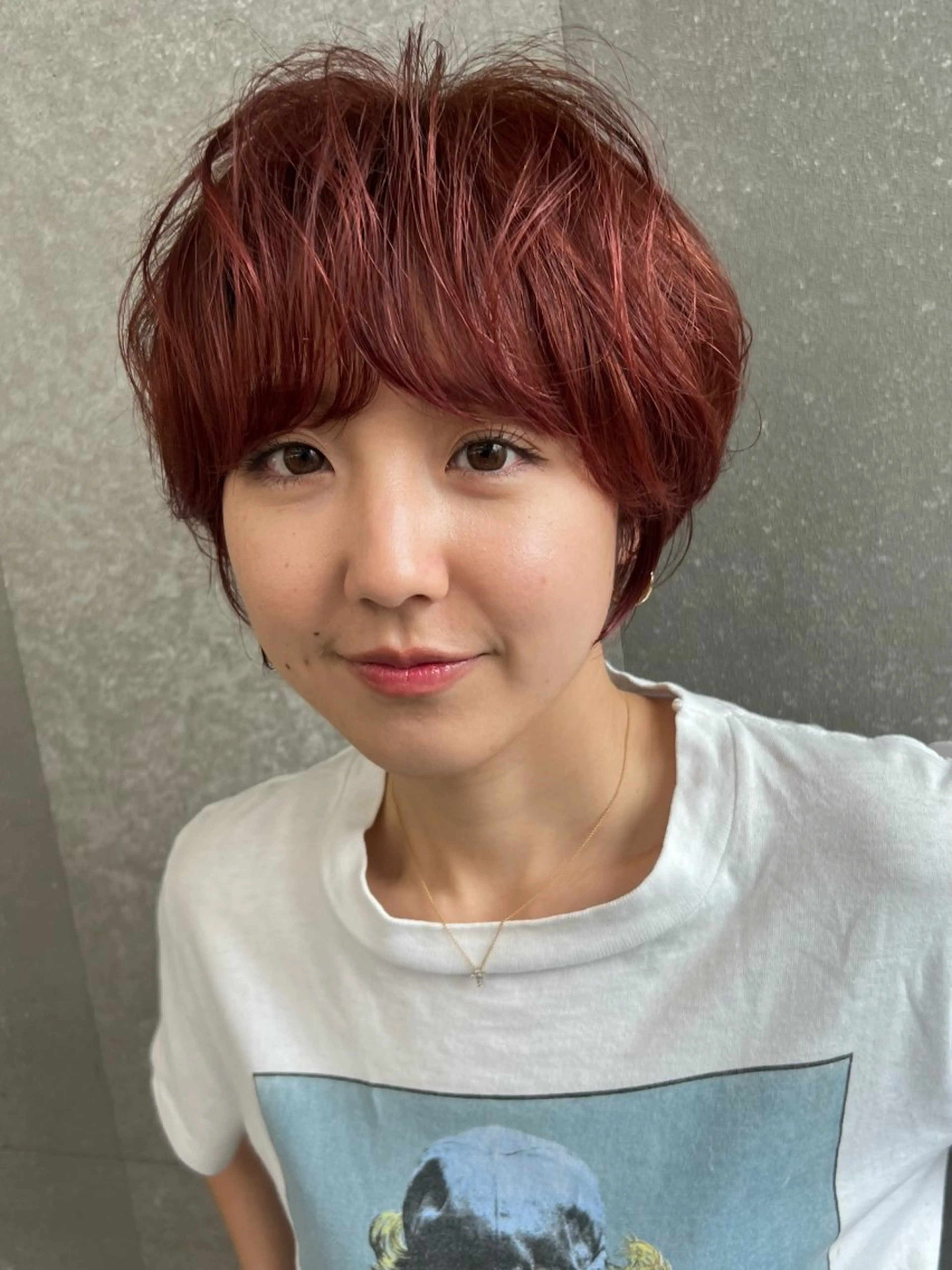 ショート カラー パーマ 🫧ボブ/縮毛矯正/ 韓国/ゆーな🫧のヘアスタイル