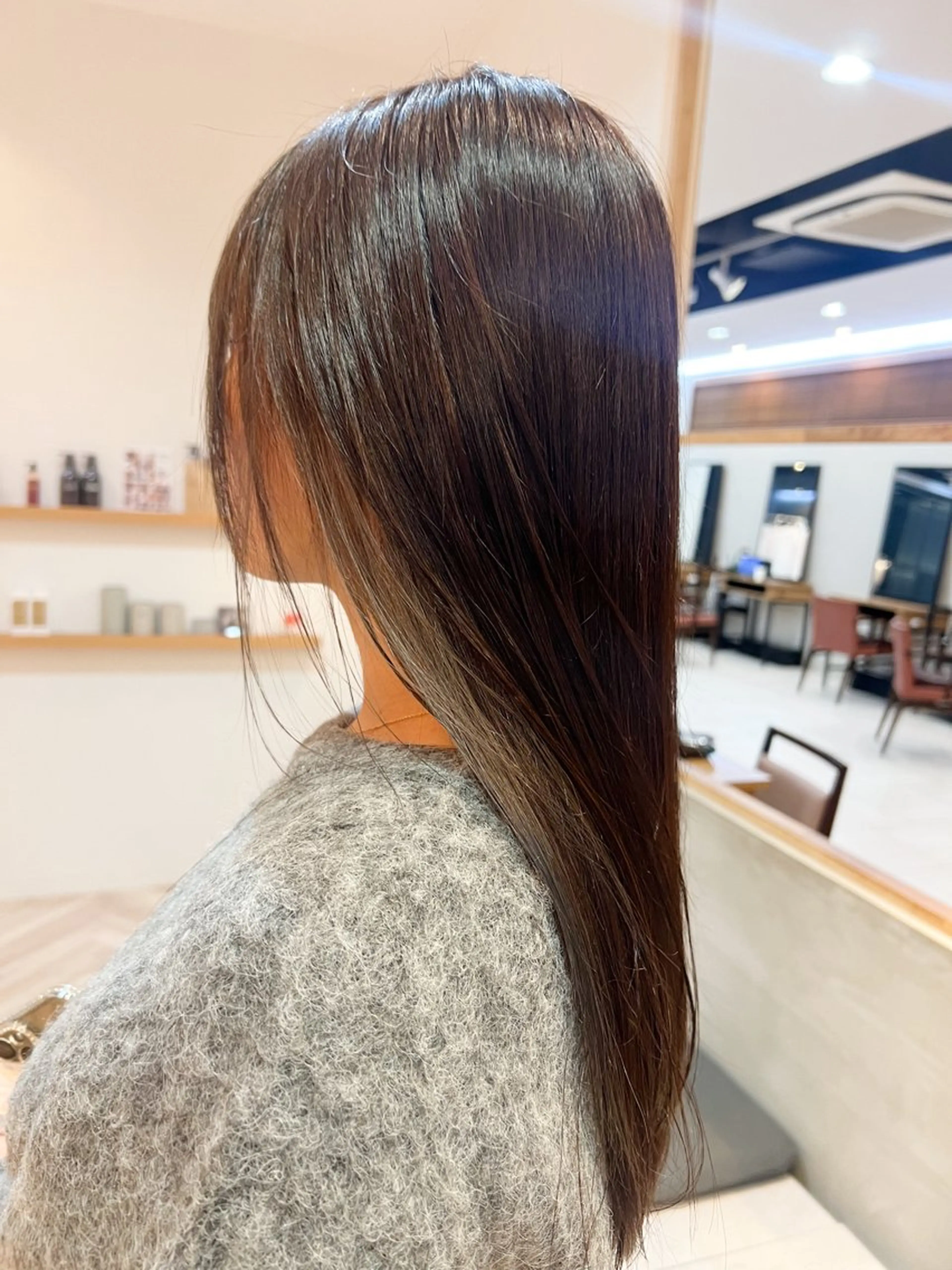 ロング カラー ブラウンカラー 透明感カラー インナーカラー 艶カラー/透明感 /ヒグチアオイのヘアスタイル