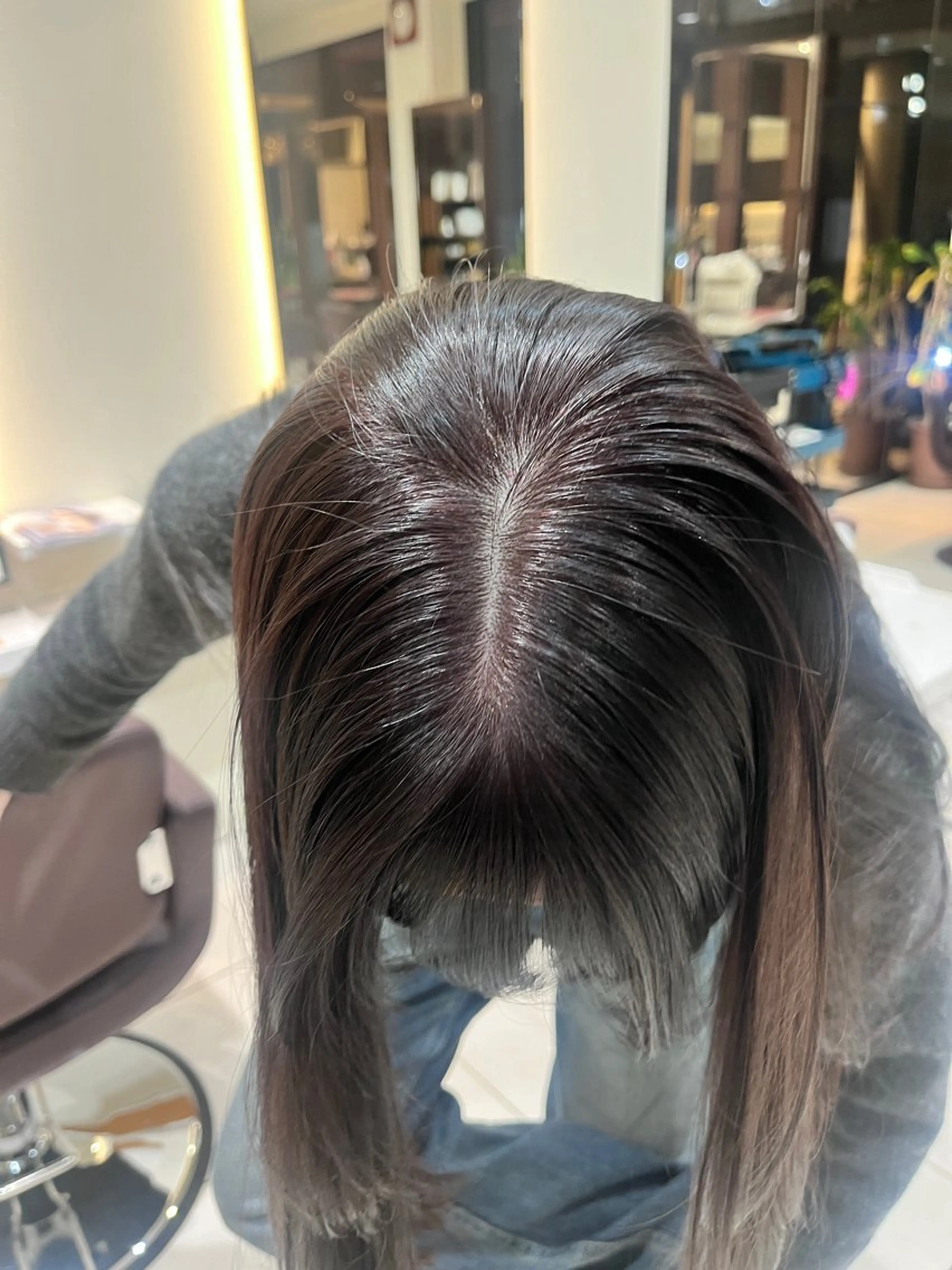 🩶ブリーチなしワンカラー➕2stepトリートメント🫧の写真