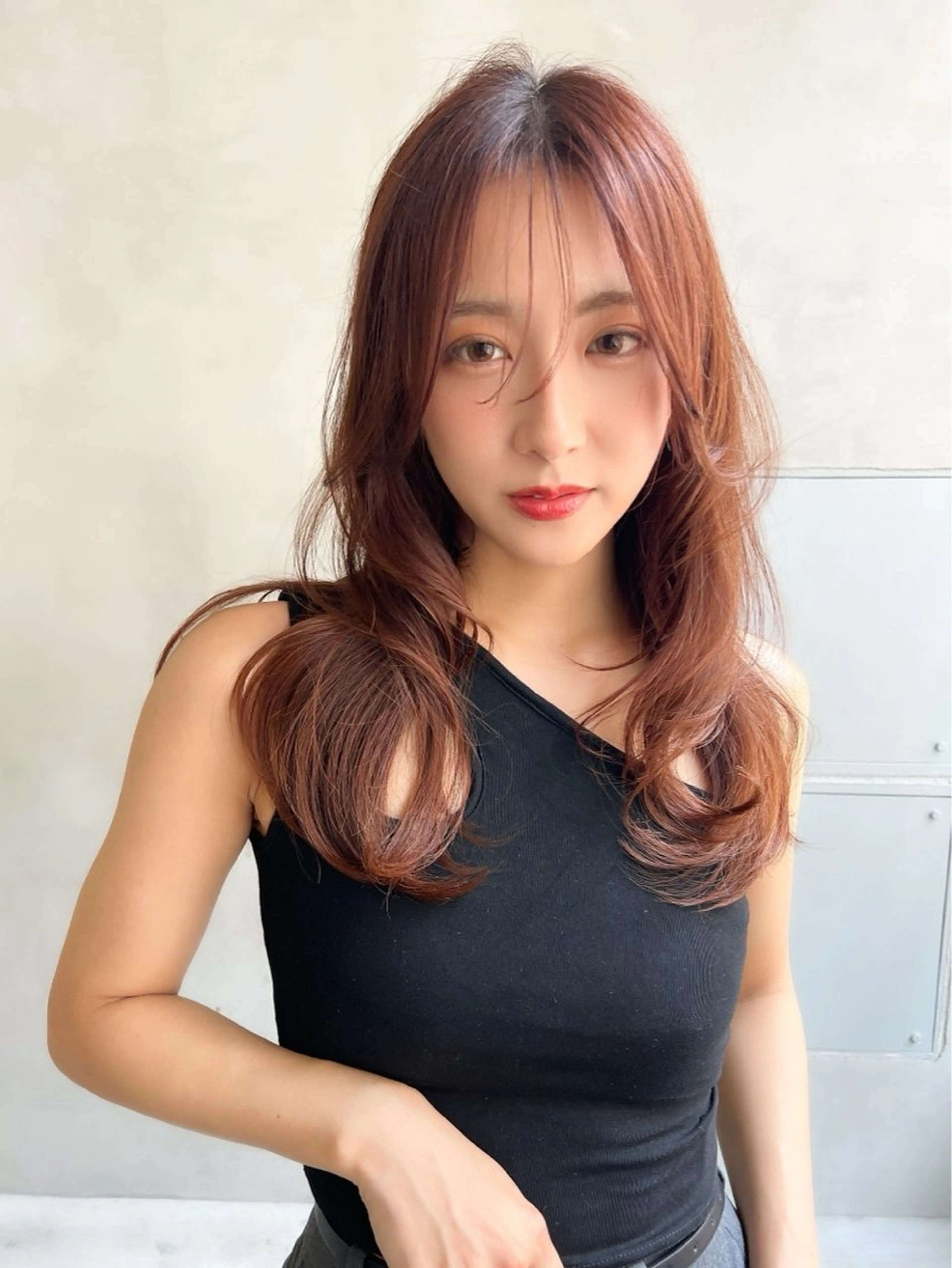 セミロング カラー Ameri所属・艶髪/韓国ヘア🎀 Kanon︎︎⁺.のヘアスタイル