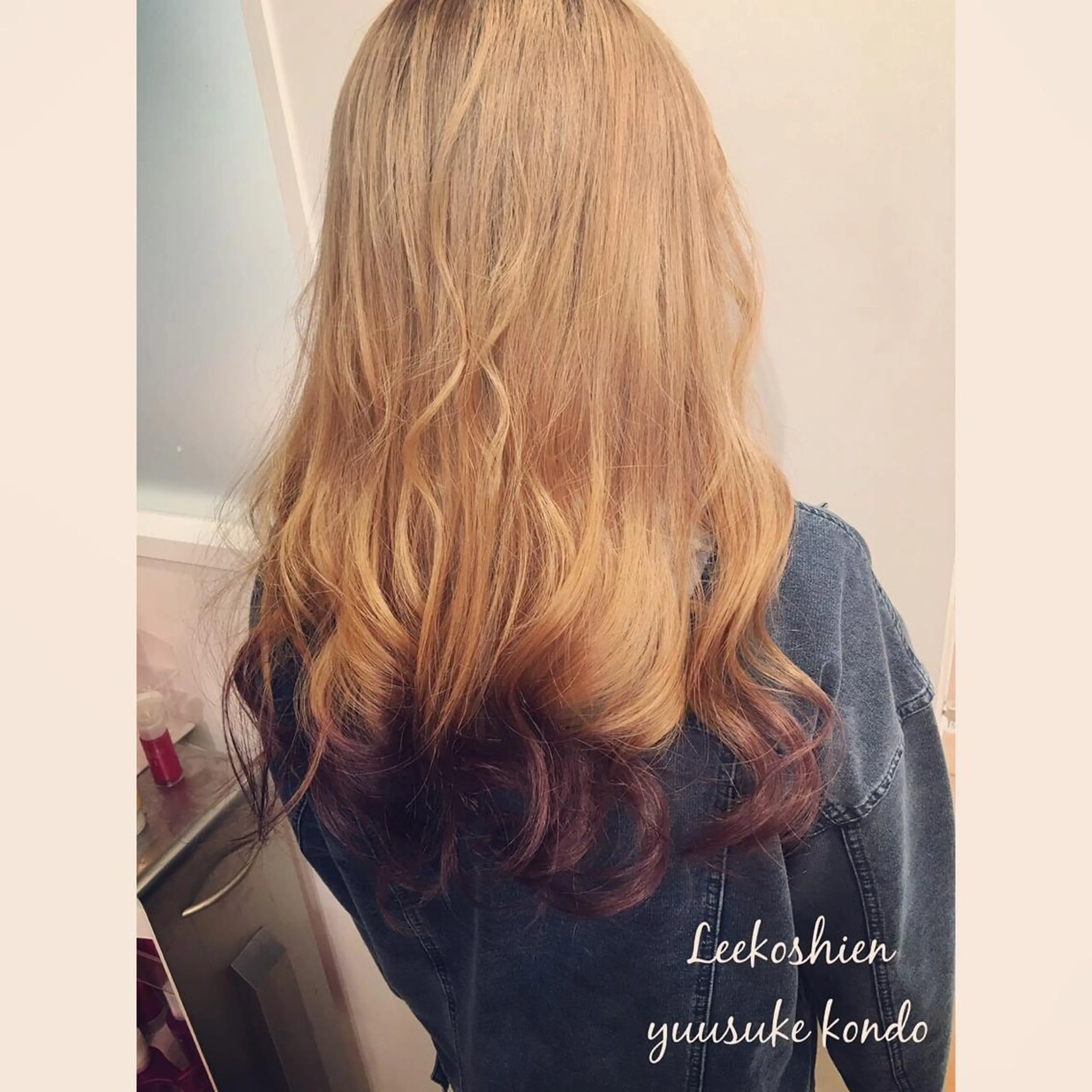 ミディアム カラー ヘアアレンジ グラデーションカラー ラベンダーカラー _WHITE高槻店 yusukeのヘアスタイル