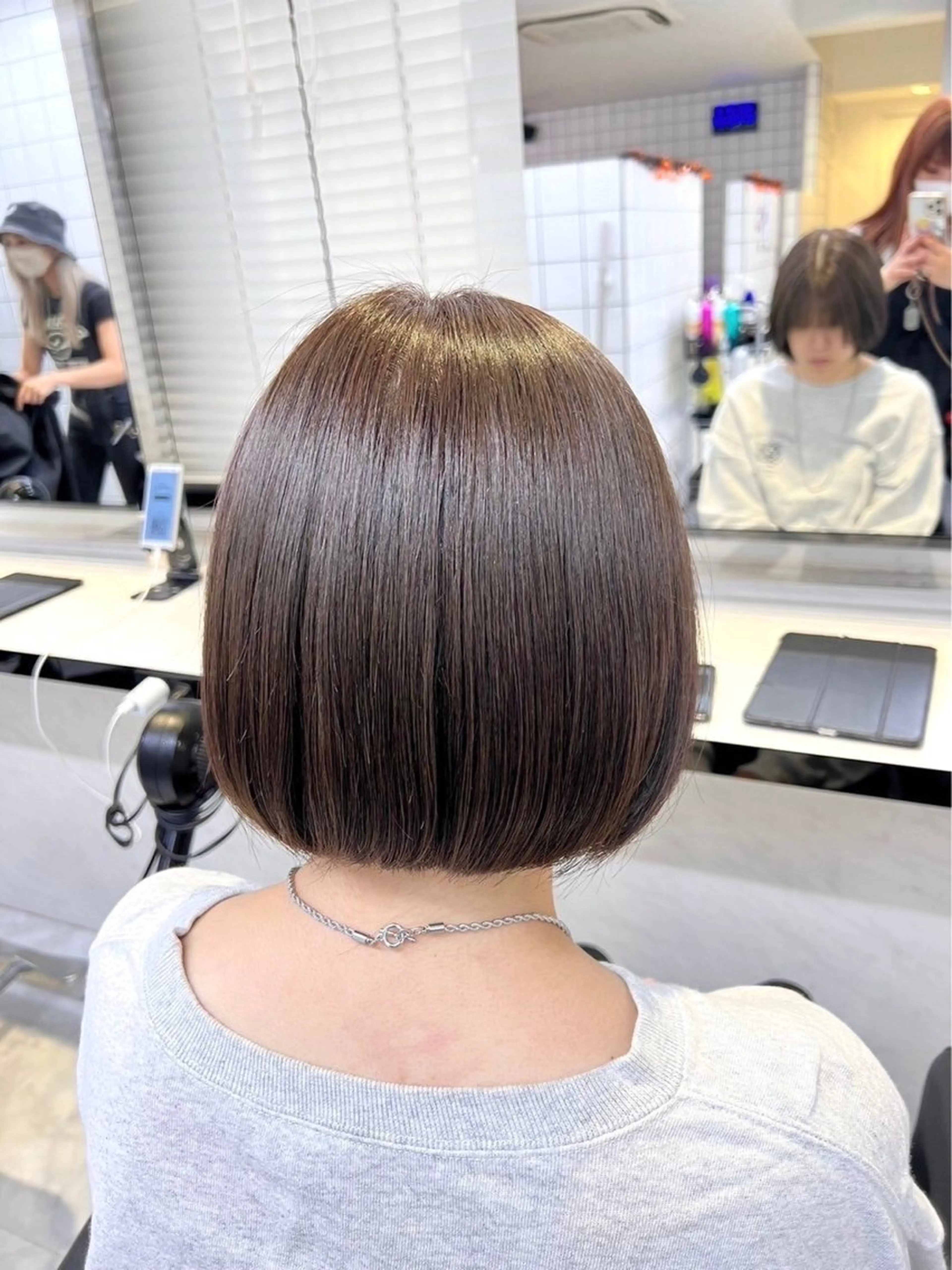 ショート カラー 大人っぽレイヤー/ベ ージュ🪄yuunaのヘアスタイル