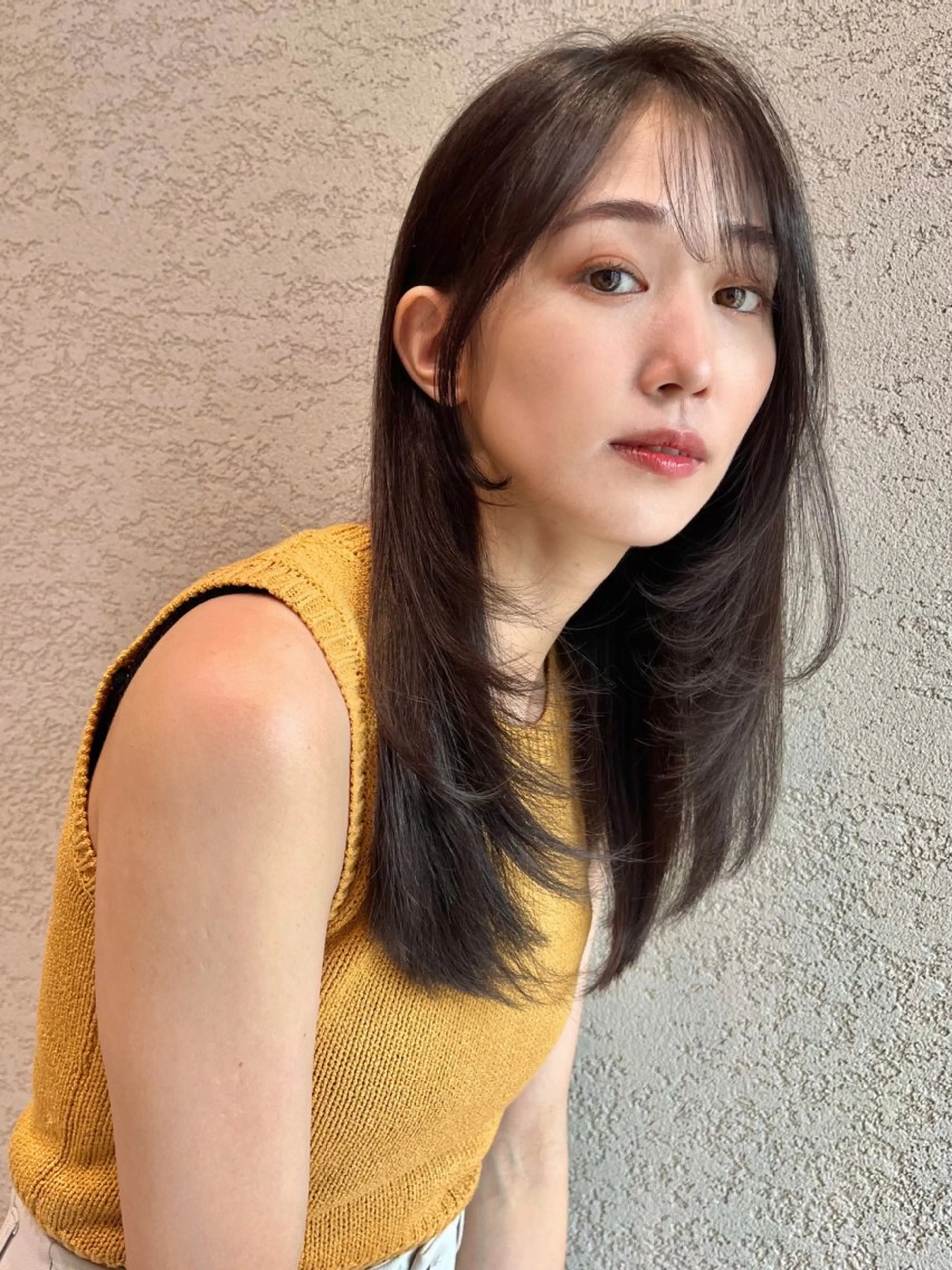 ロング カラー 透明感カラー🤎 中川智帆のヘアスタイル