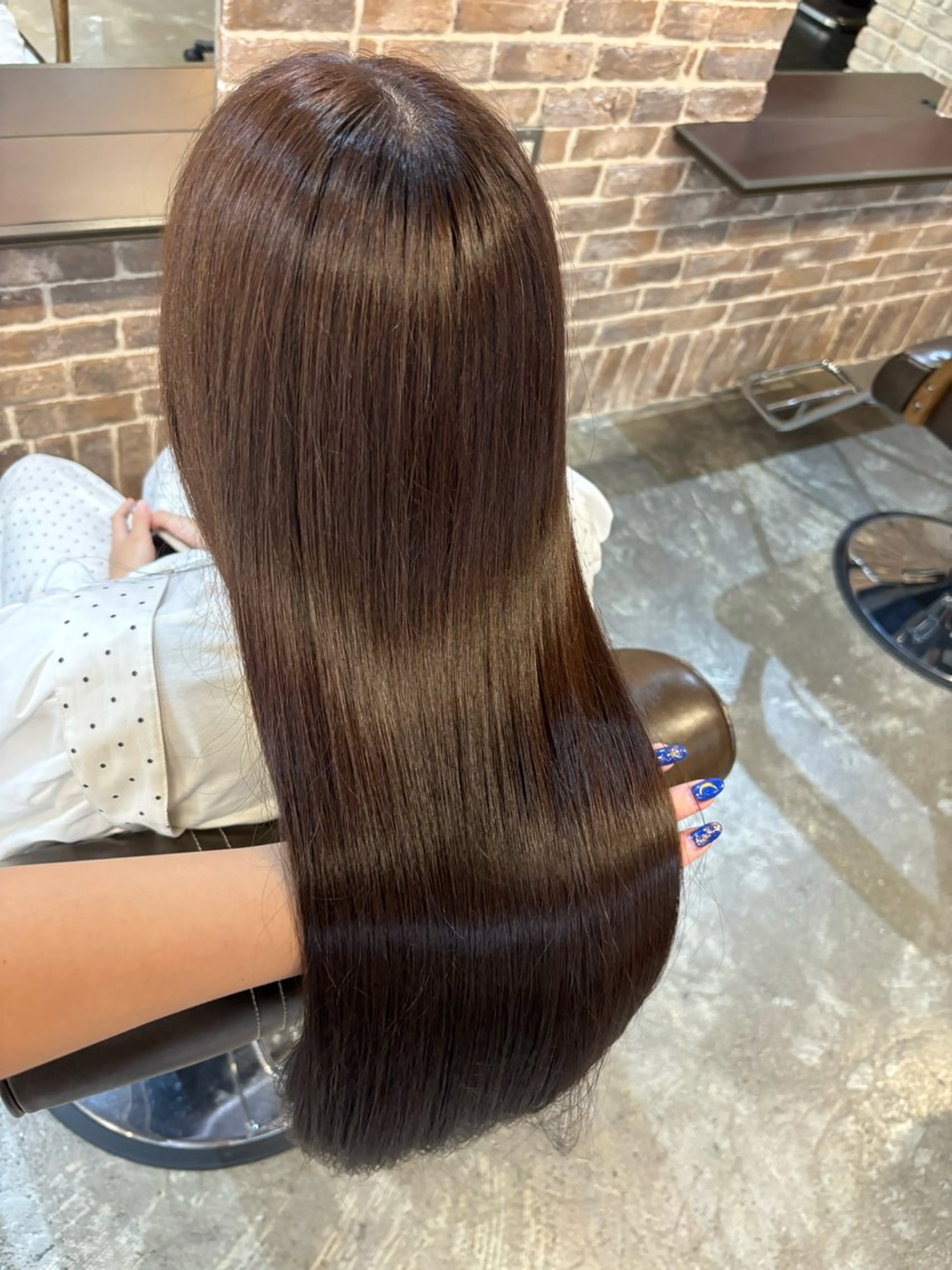 ロング ヘアカラー トリートメント acroあべの店所属・🧸顔周りカット /透明感🎀のヘアスタイル