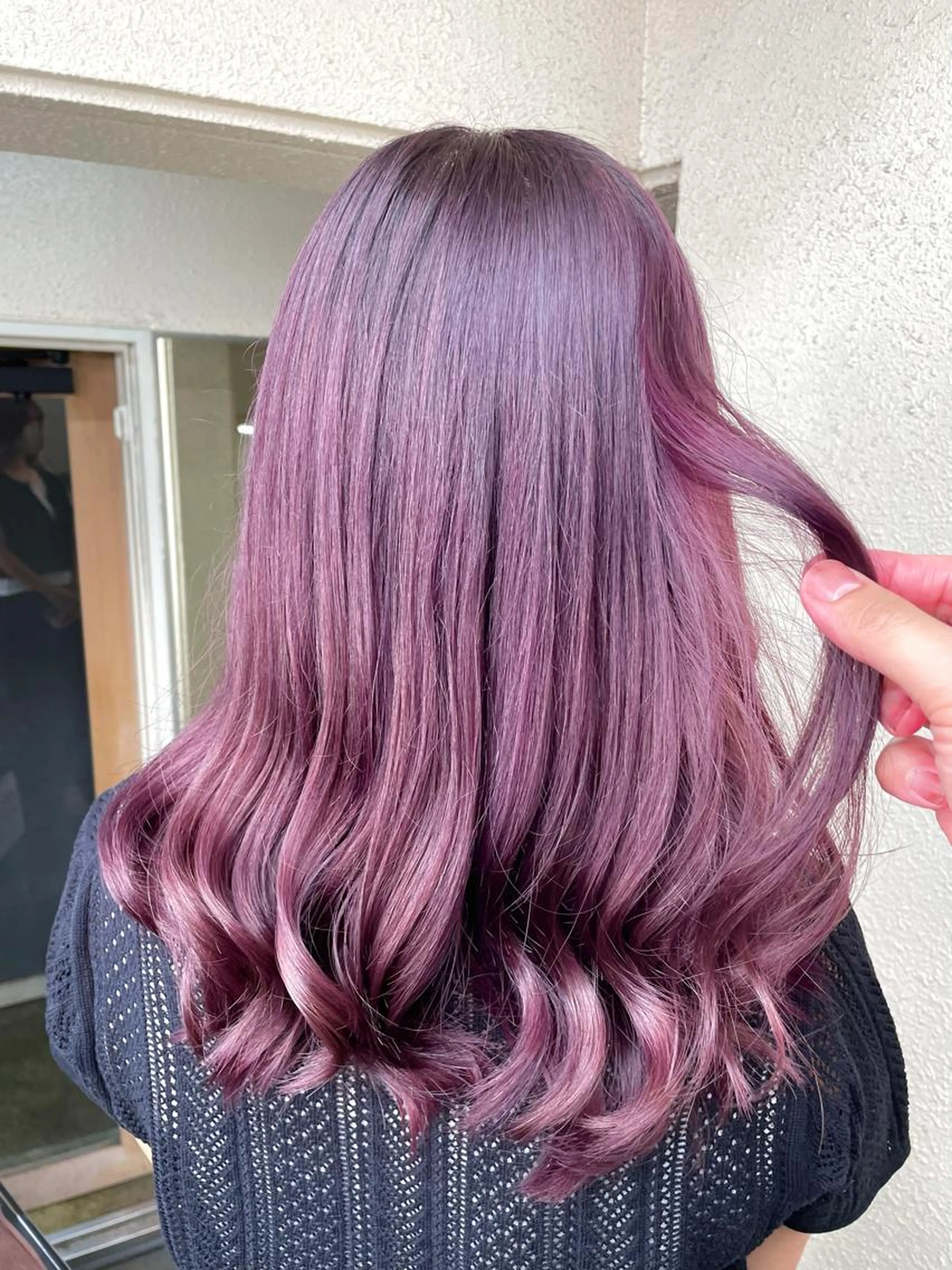 💖ピンクバイオレットラベンダー系や韓国風やブリーチなしの高発色系💖最新フュージョニストカラー＋マスクtr￥4500の写真