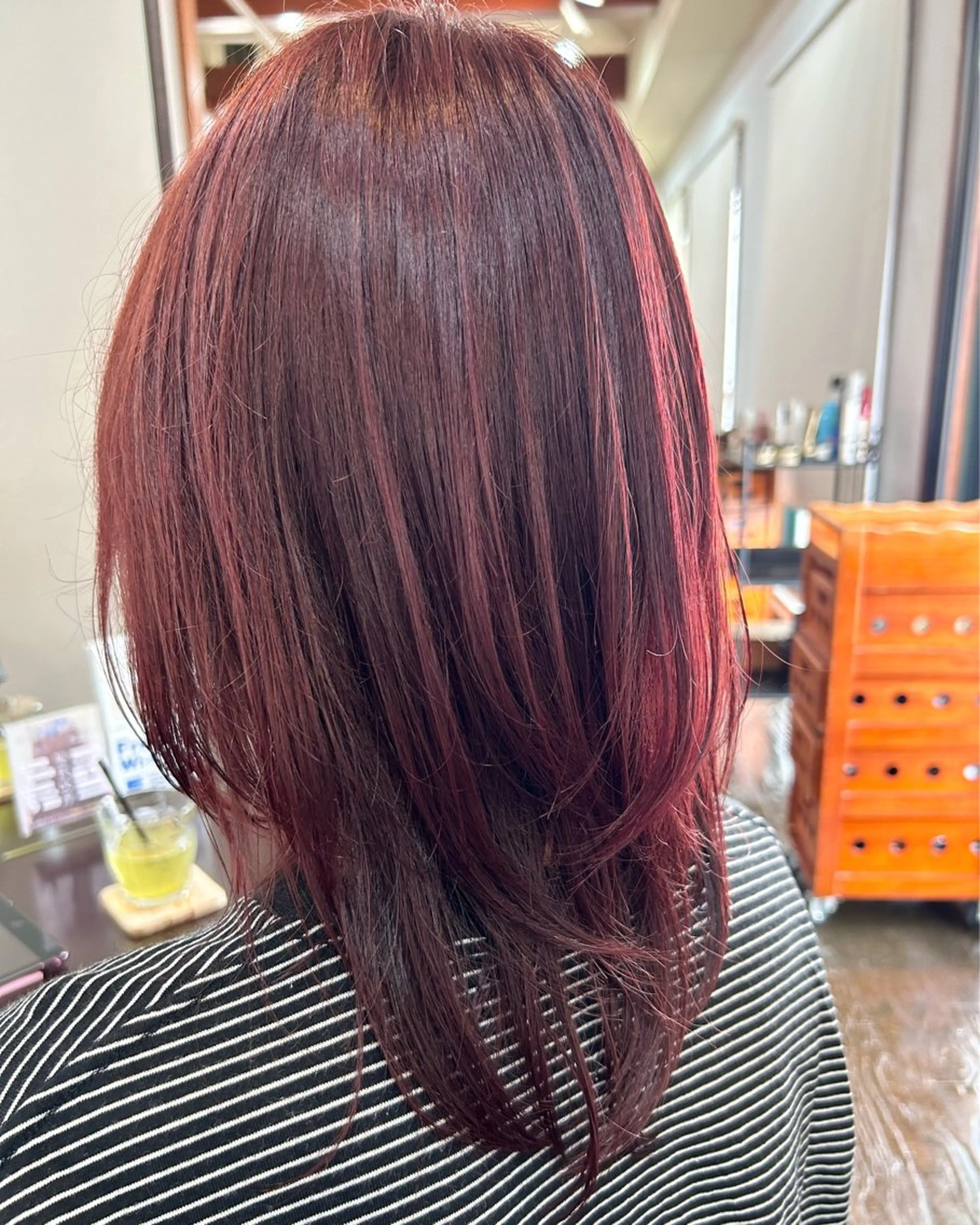 カラー カシス 坂本 瑞季 🤍 髪質改善のヘアスタイル